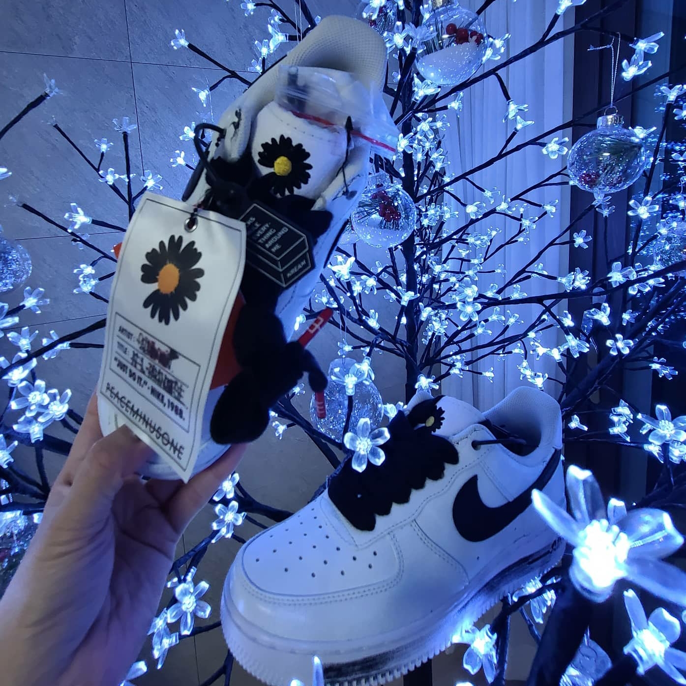 Nike x Peaceminusone Air Force 1 Low Para-Noise 2.0 착용 스타일