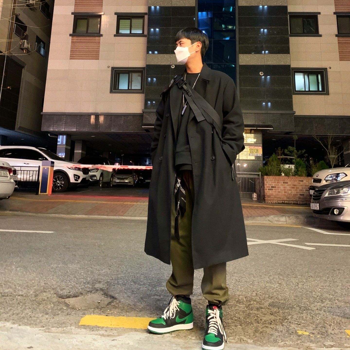 Jordan 1 Retro High OG Pine Green Black 착용 스타일