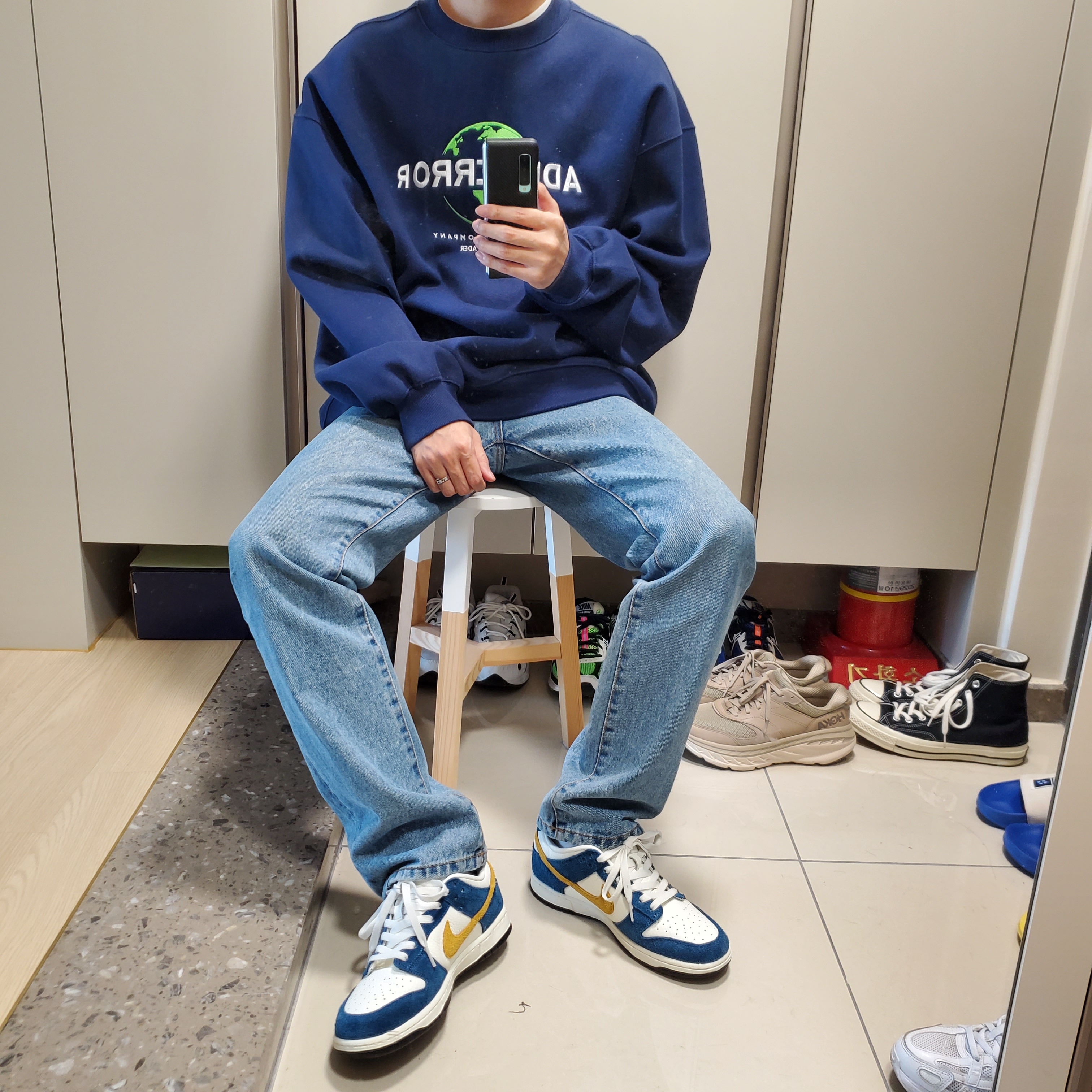 Nike x Kasina Dunk Low 80's Bus 착용 스타일