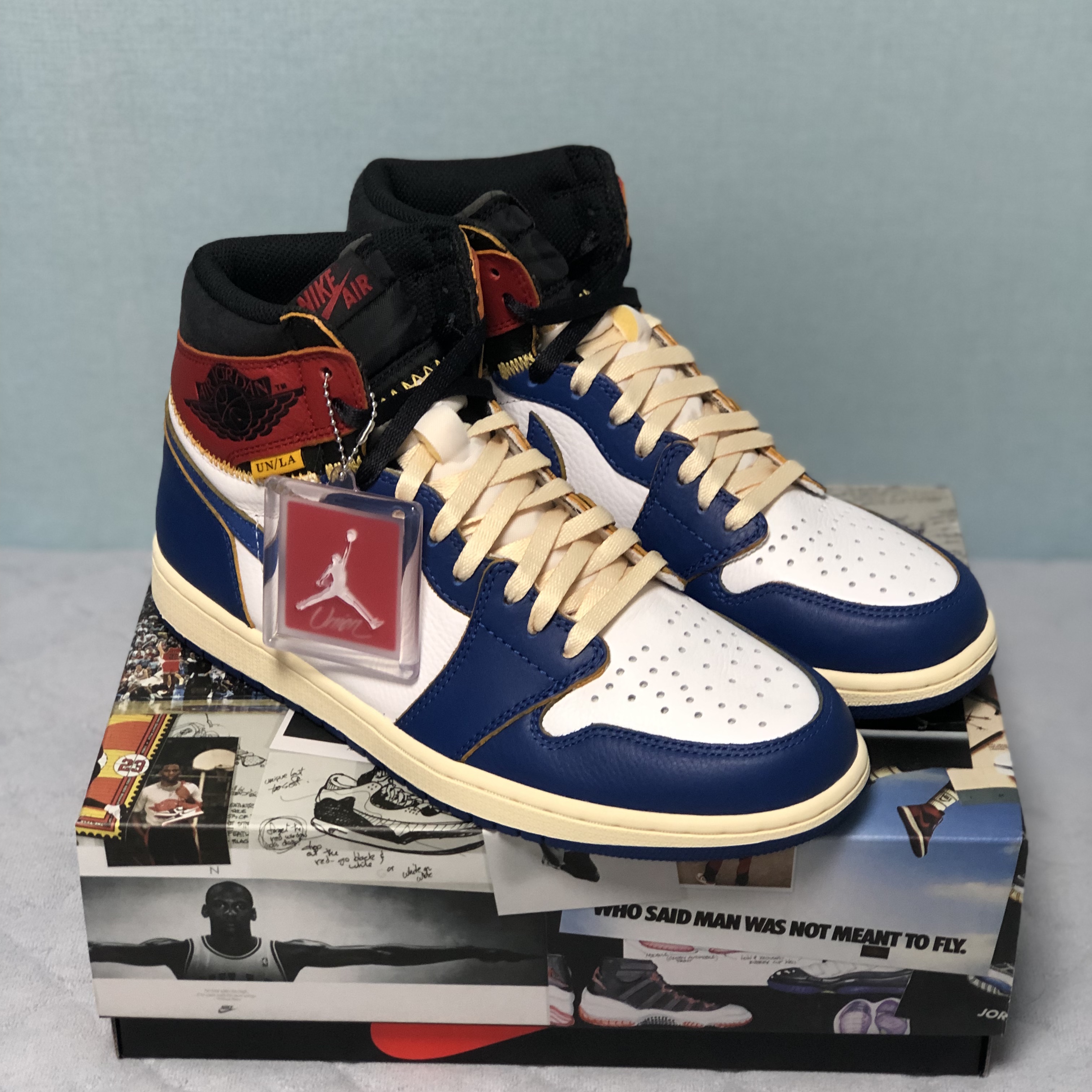 Jordan 1 x Union Retro High Blue Toe 착용 스타일