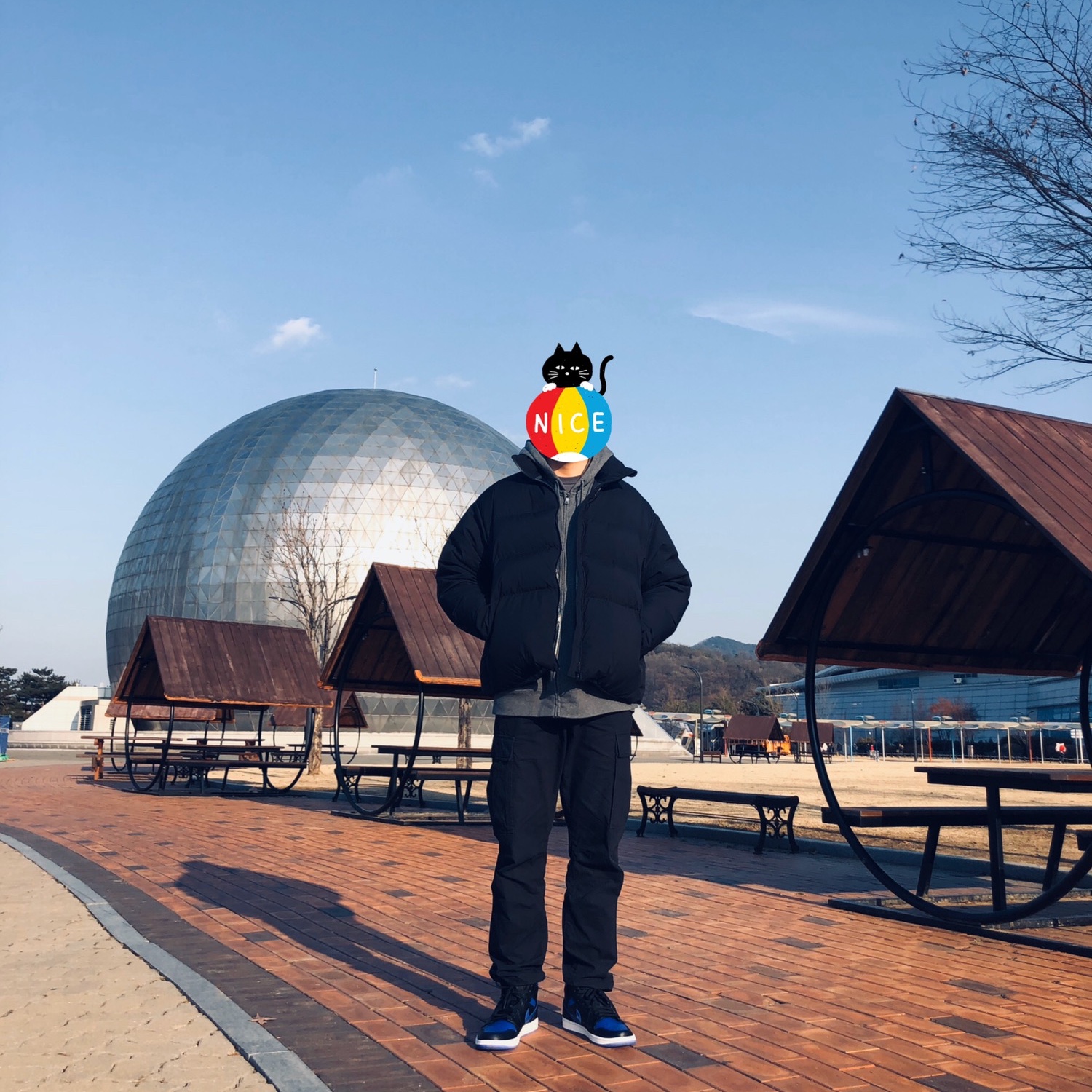 Jordan 1 Mid Royal 2020 착용 스타일 - 2