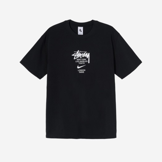 나이키 x 스투시 월드투어 티셔츠 블랙 - 아시아