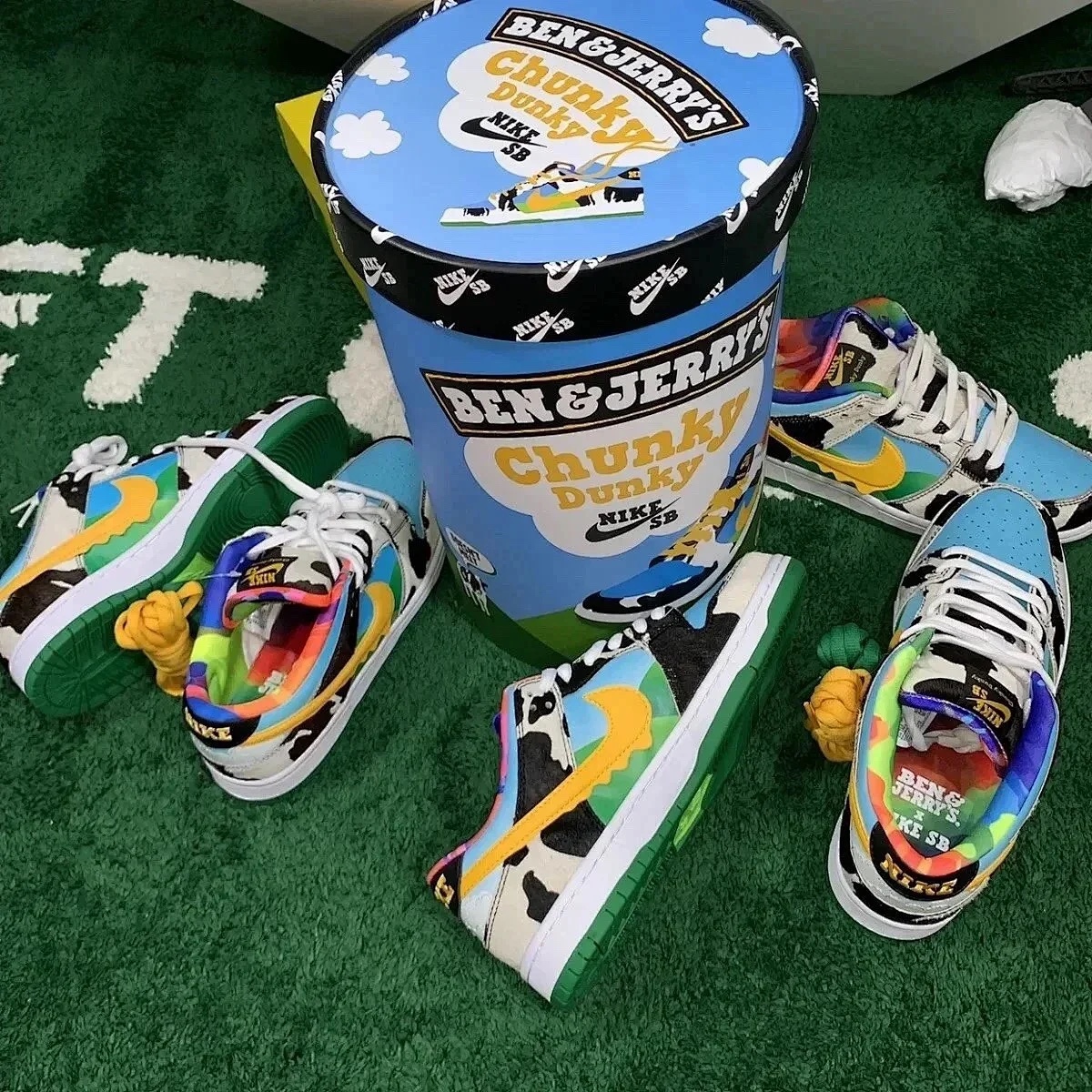 Nike x Ben & Jerry's SB Dunk Low Chunky Dunky 착용 스타일