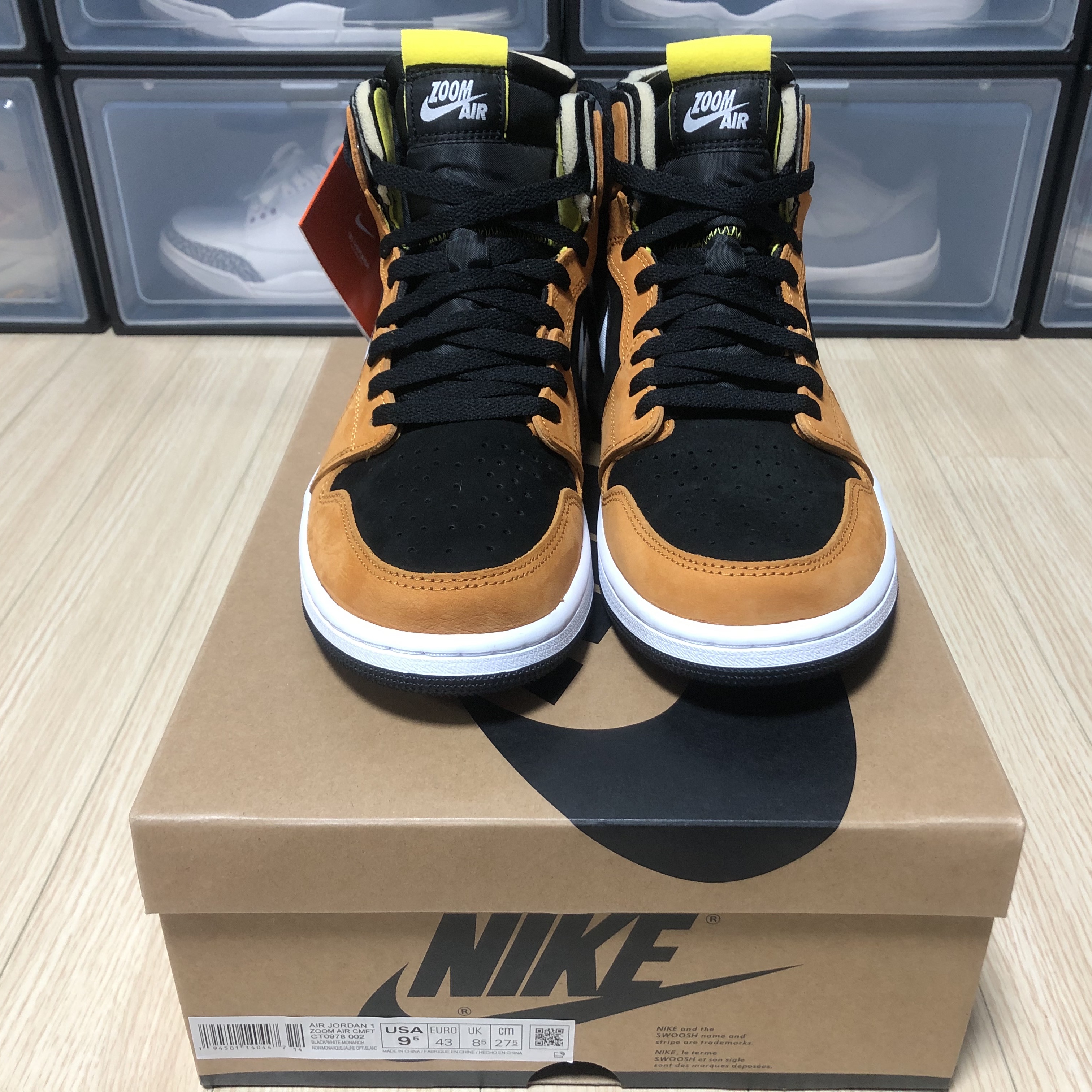 Jordan 1 Zoom Air CMFT Monarch Orange 착용 스타일 - 3