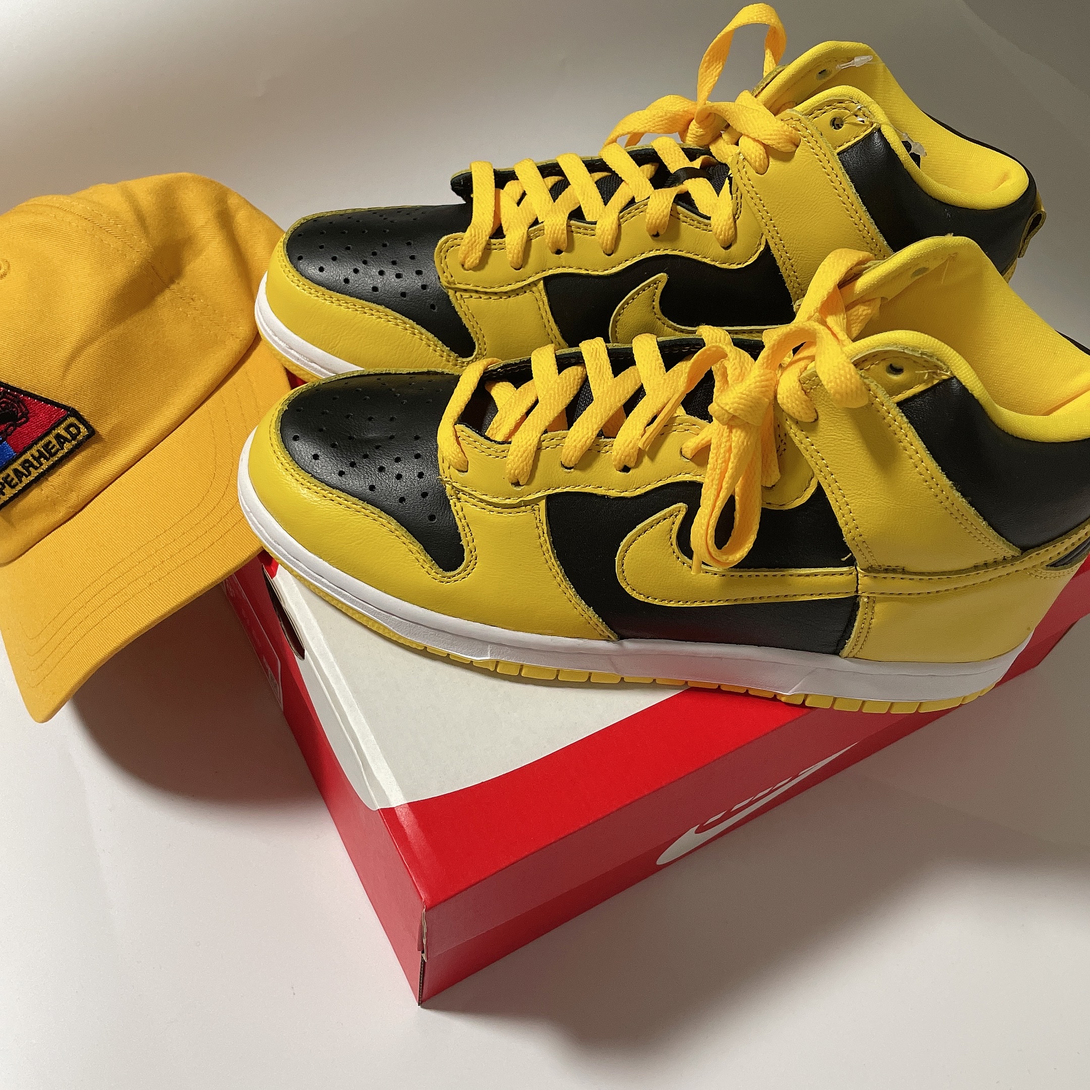 Nike Dunk High SP Varsity Maize 착용 스타일 - 1