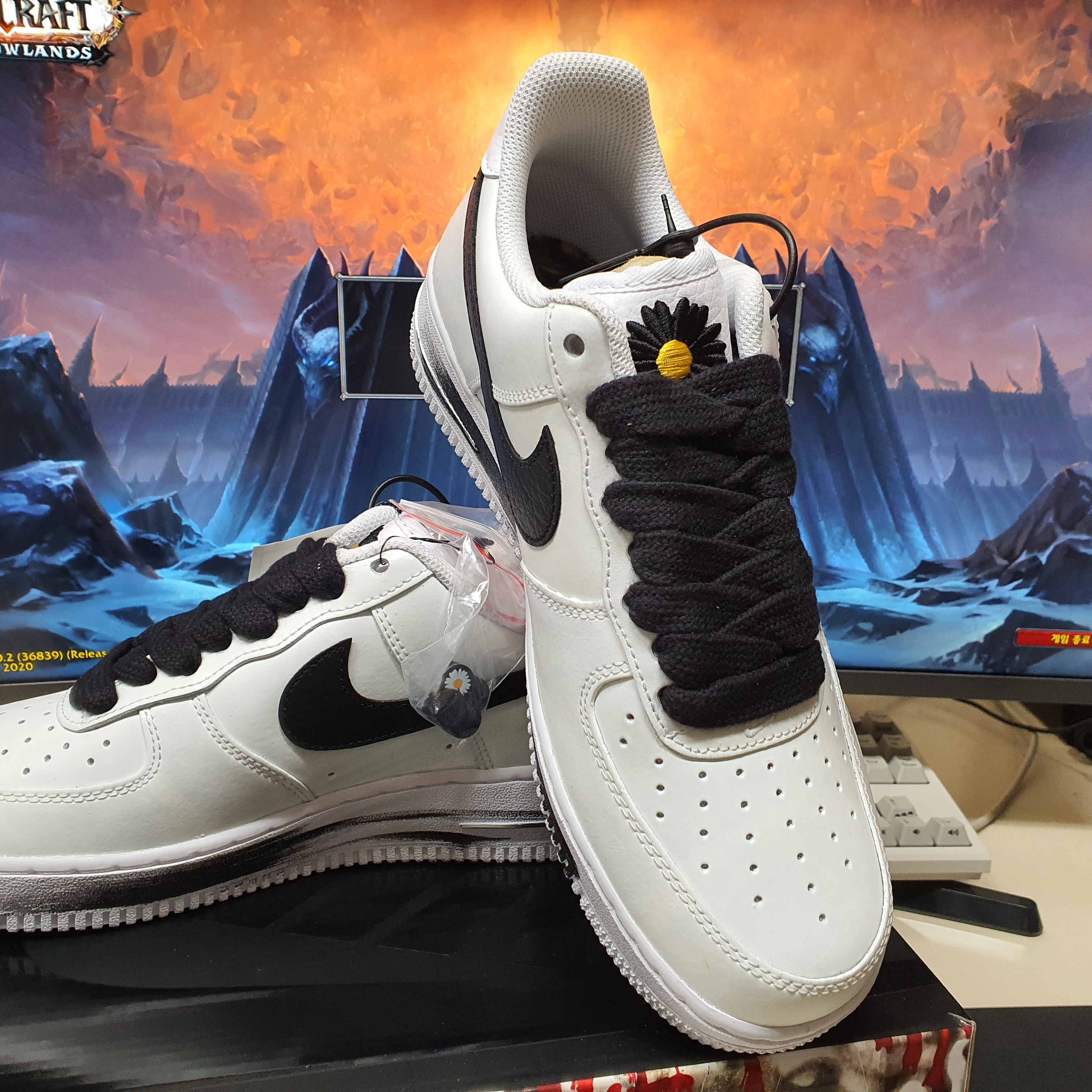 Nike x Peaceminusone Air Force 1 Low Para-Noise 2.0 착용 스타일 - 2