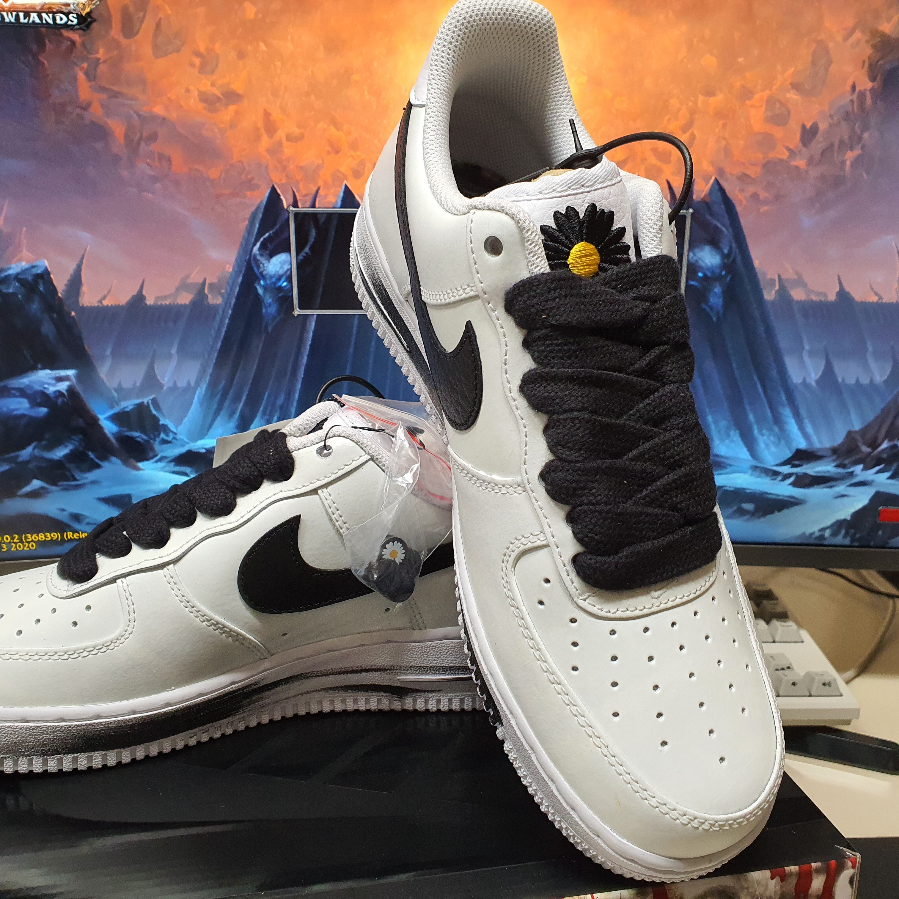 Nike x Peaceminusone Air Force 1 Low Para-Noise 2.0 착용 스타일 - 1