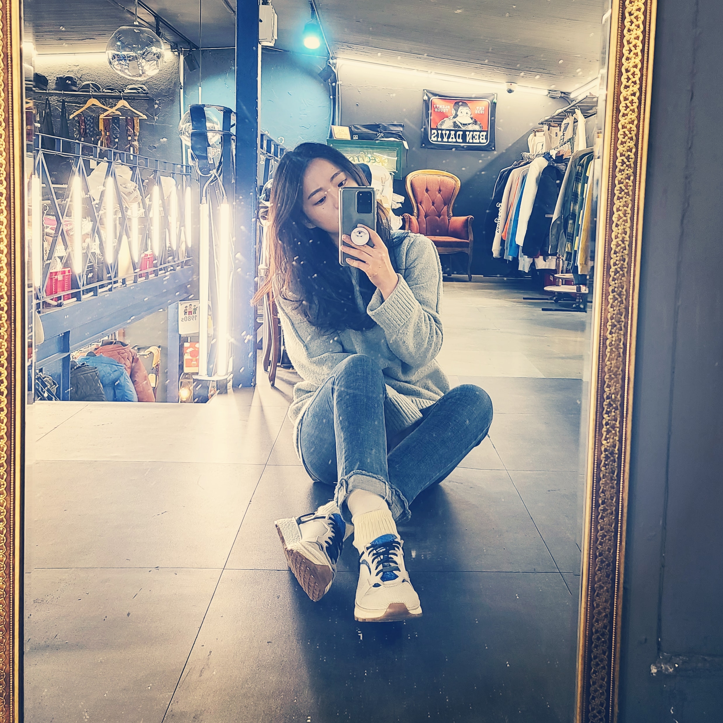 Adidas x Alexander Wang Run White 착용 스타일