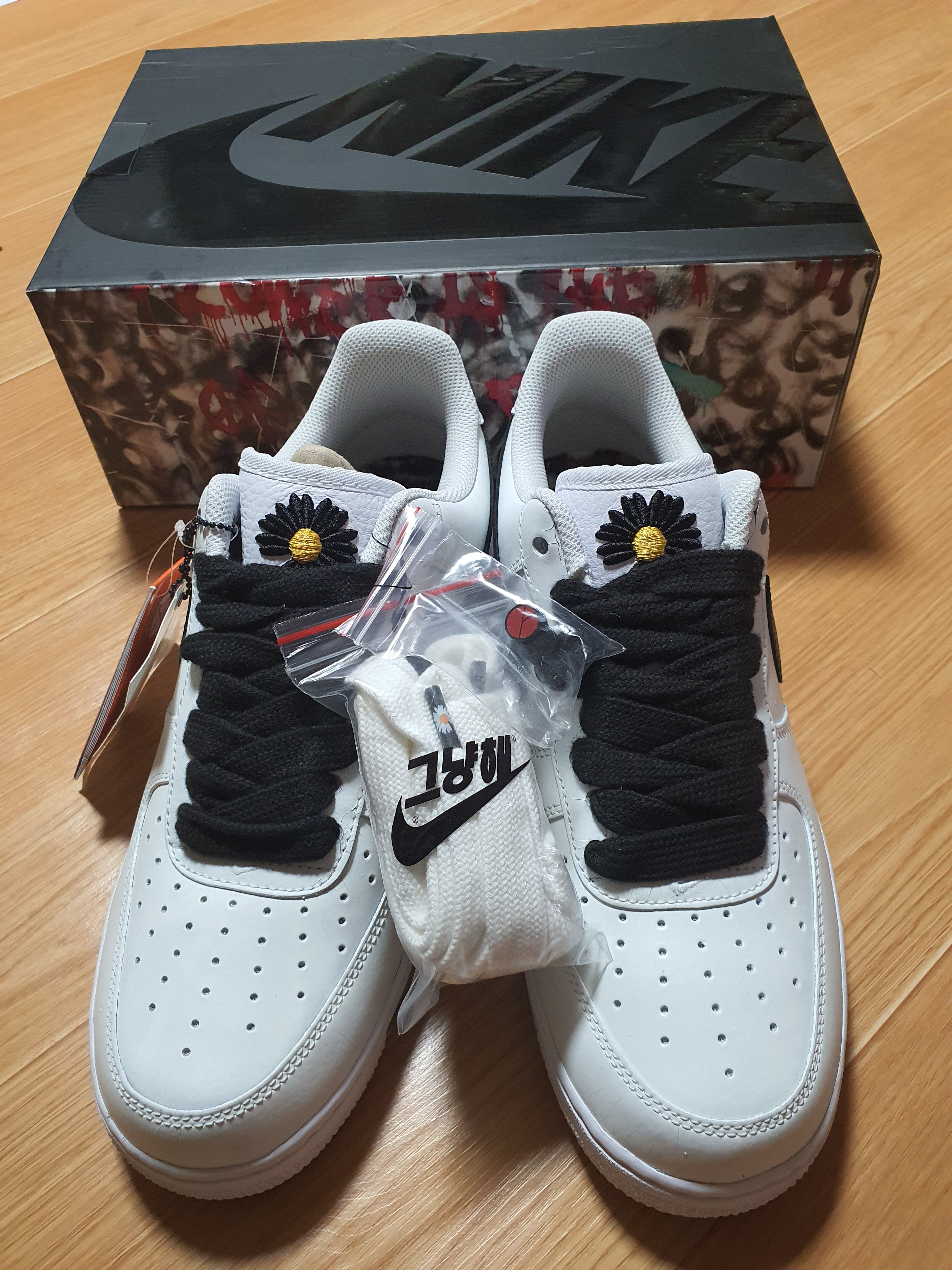 Nike x Peaceminusone Air Force 1 Low Para-Noise 2.0 착용 스타일
