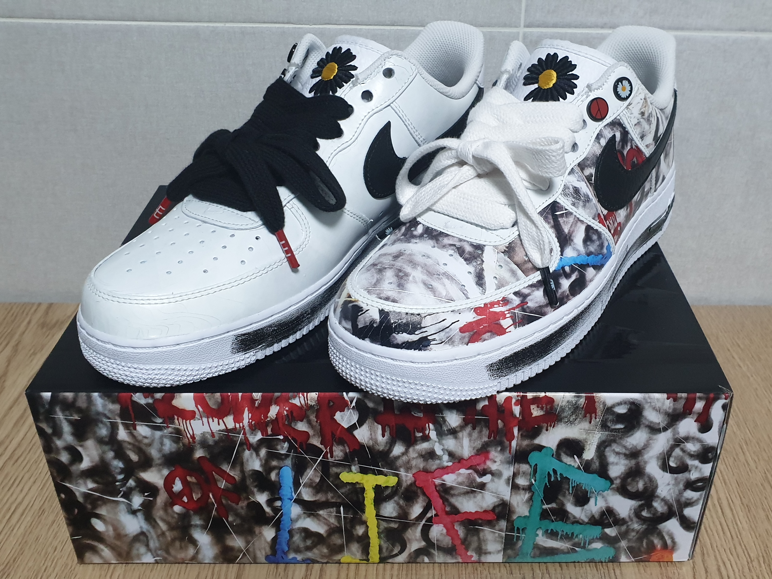 Nike x Peaceminusone Air Force 1 Low Para-Noise 2.0 착용 스타일 - 1