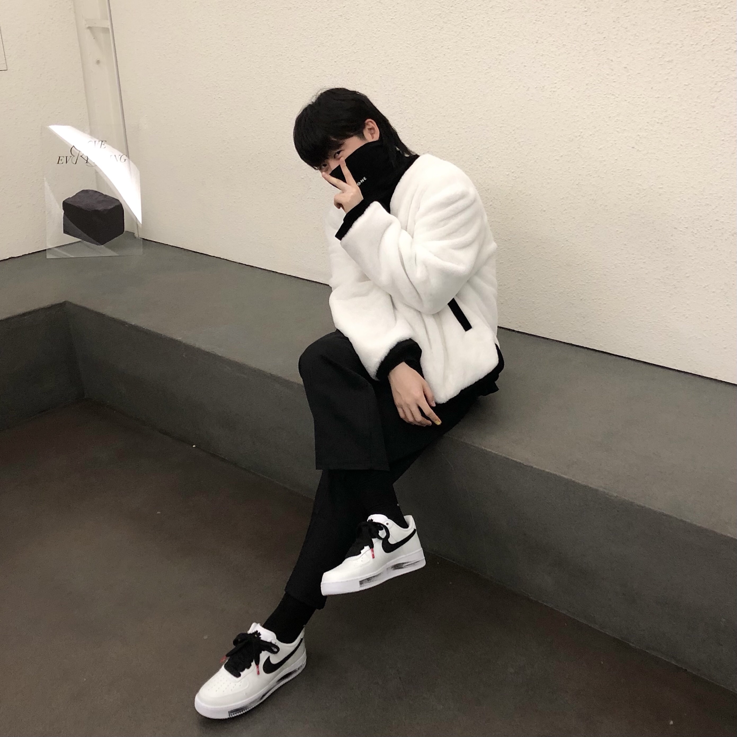 Nike x Peaceminusone Air Force 1 Low Para-Noise 2.0 착용 스타일