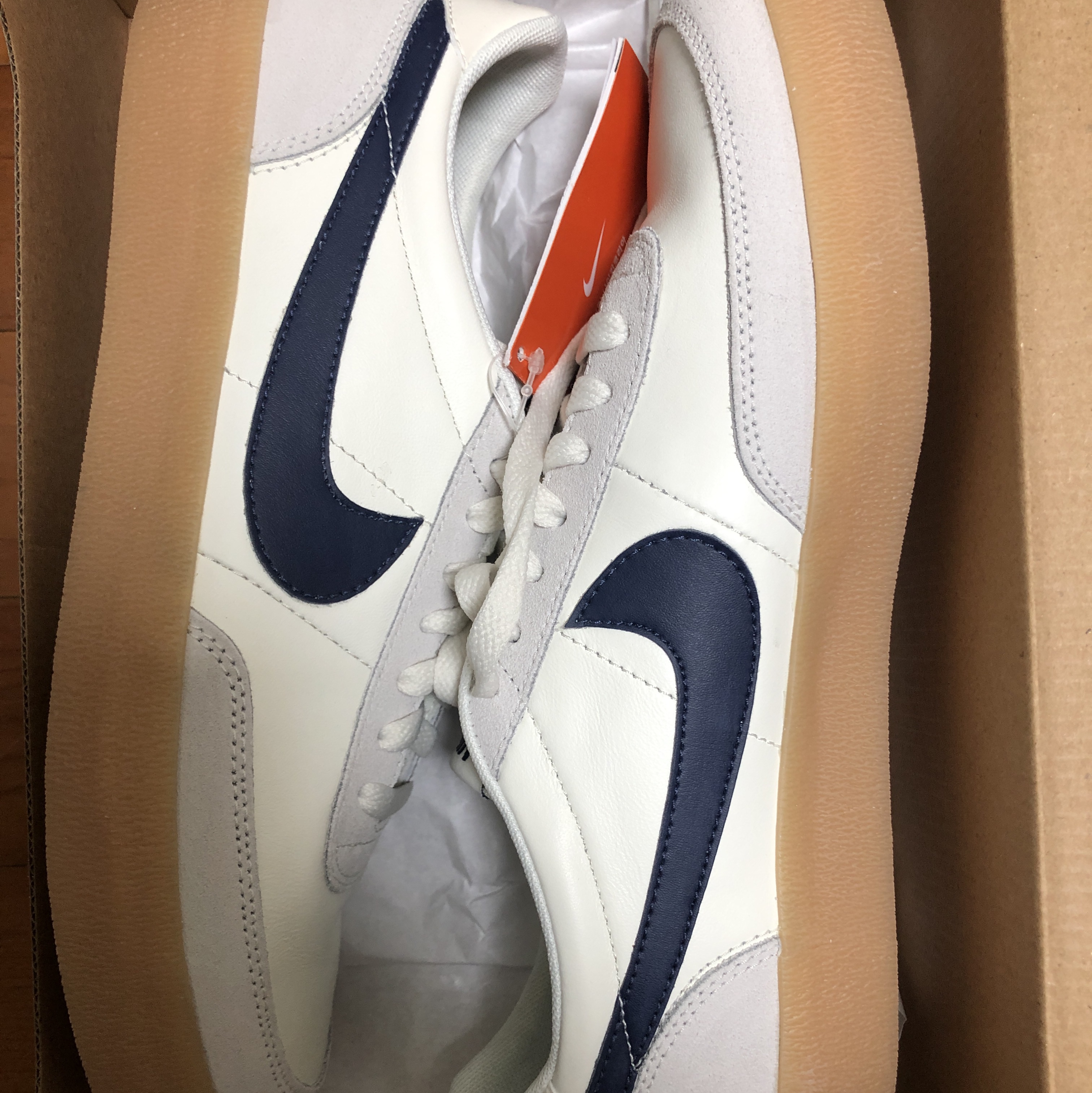 Nike x J.Crew Killshot 2 Sail Midnight Navy 착용 스타일