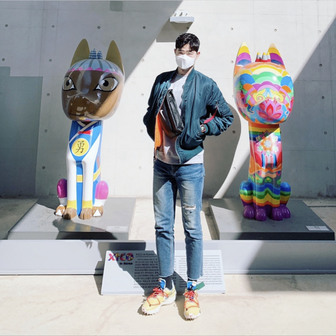 (W) Nike x Off-White Vapor Street Tour Yellow 착용 스타일 - 2