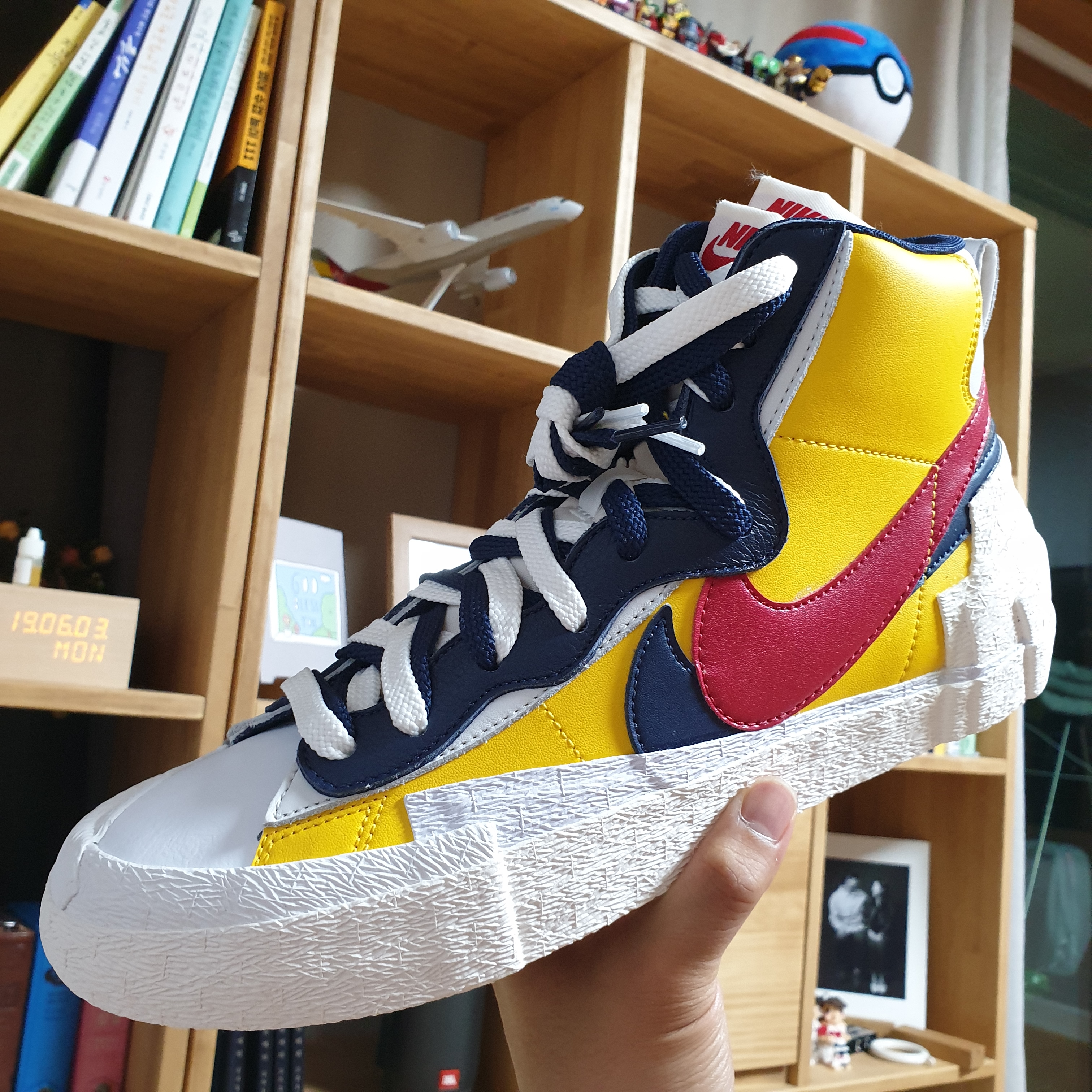 Nike x Sacai Blazer Mid Snow Beach 착용 스타일