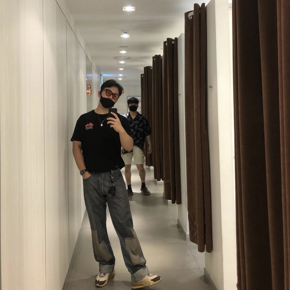 Nike x Travis Scott Air Max 270 React Cactus Trails 착용 스타일