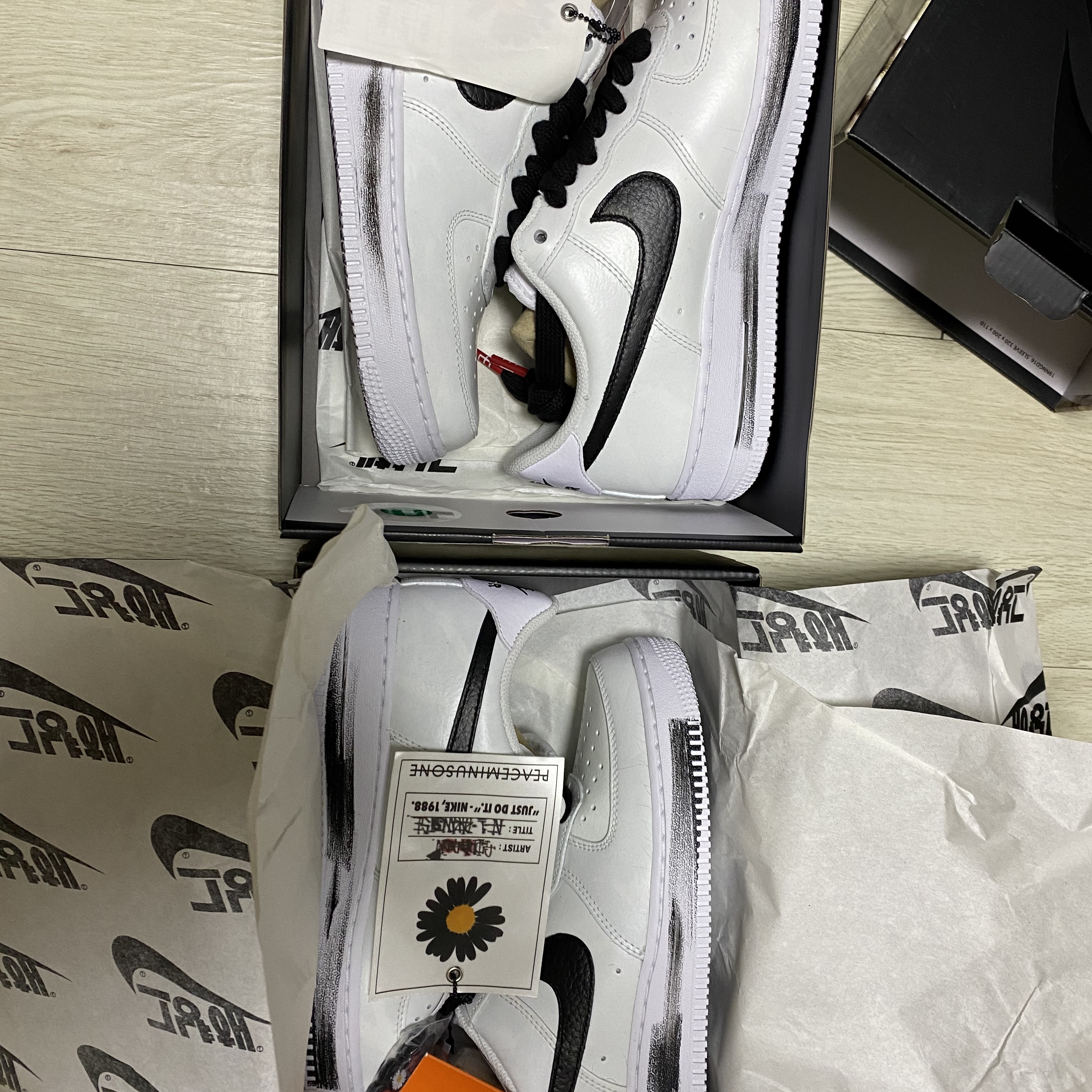 Nike x Peaceminusone Air Force 1 Low Para-Noise 2.0 착용 스타일