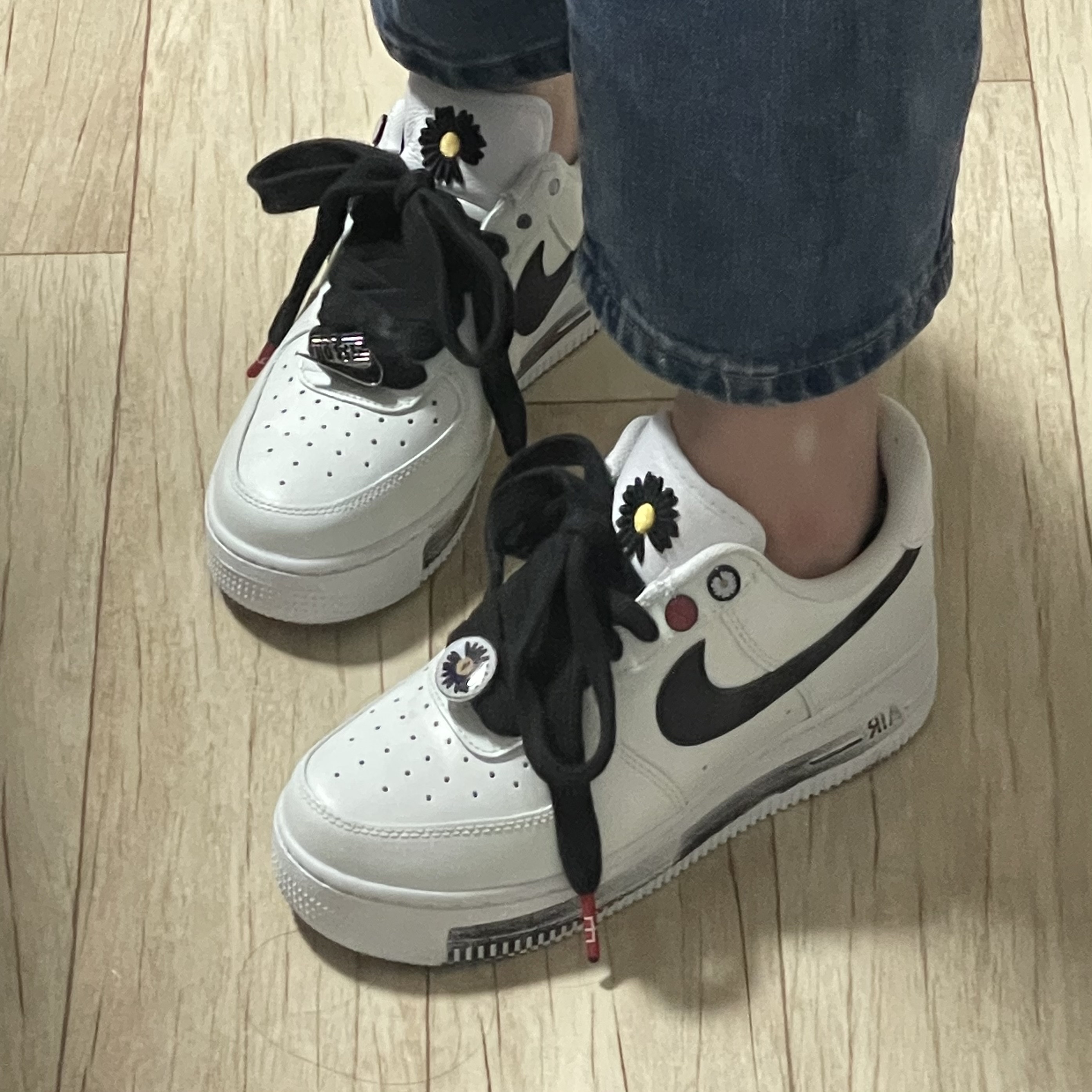 Nike x Peaceminusone Air Force 1 Low Para-Noise 2.0 착용 스타일 - 2