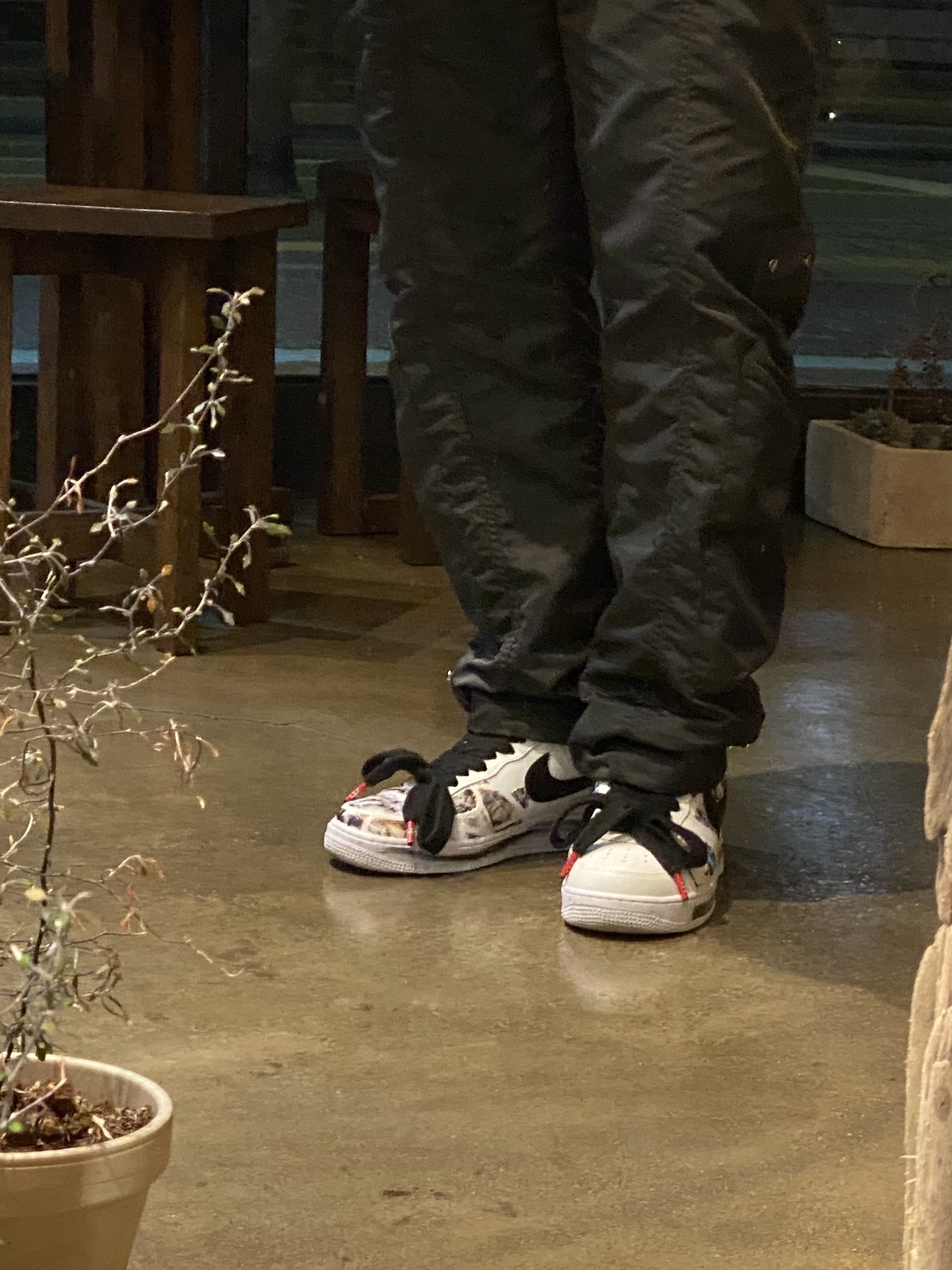 Nike x Peaceminusone Air Force 1 Low Para-Noise 2.0 착용 스타일
