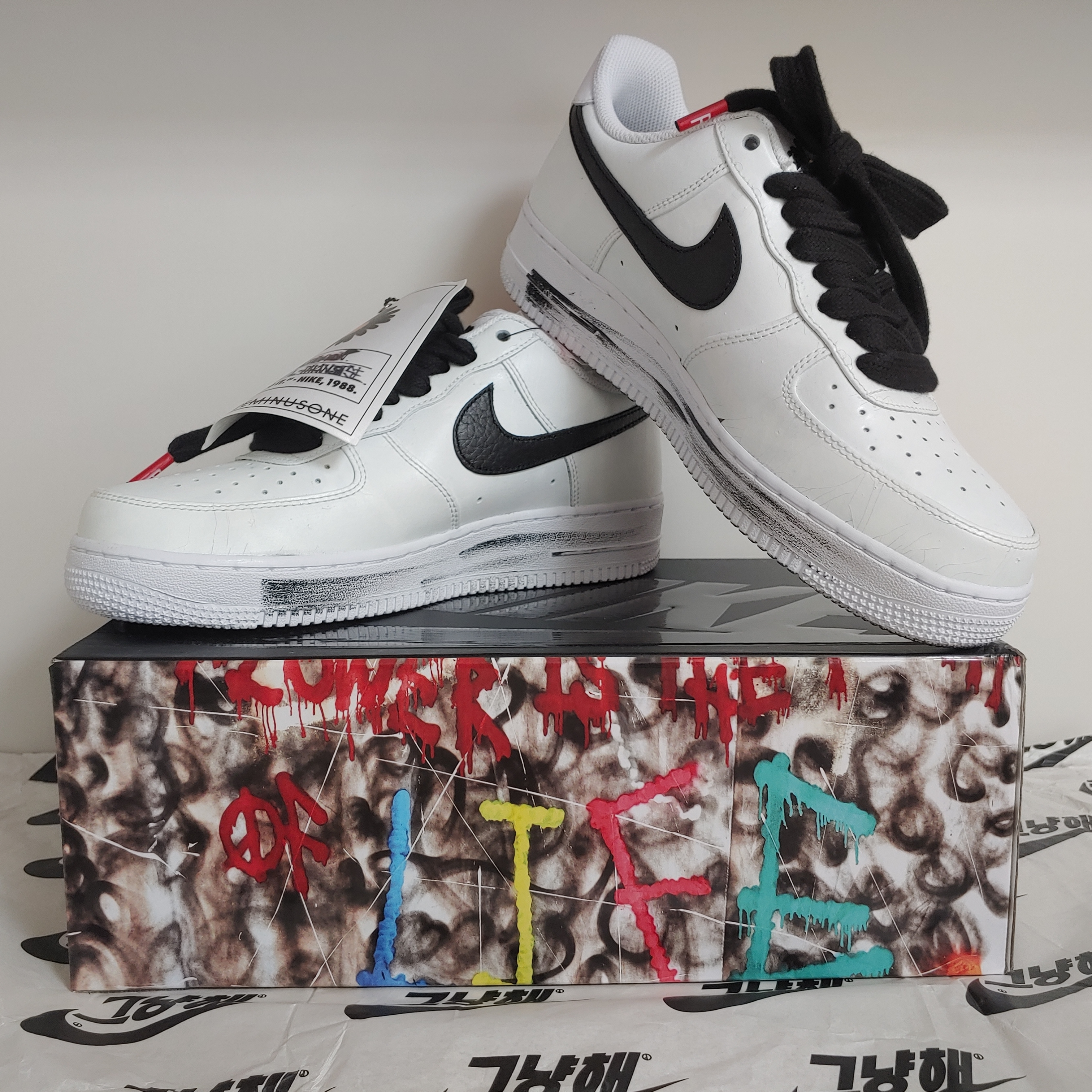 Nike x Peaceminusone Air Force 1 Low Para-Noise 2.0 착용 스타일