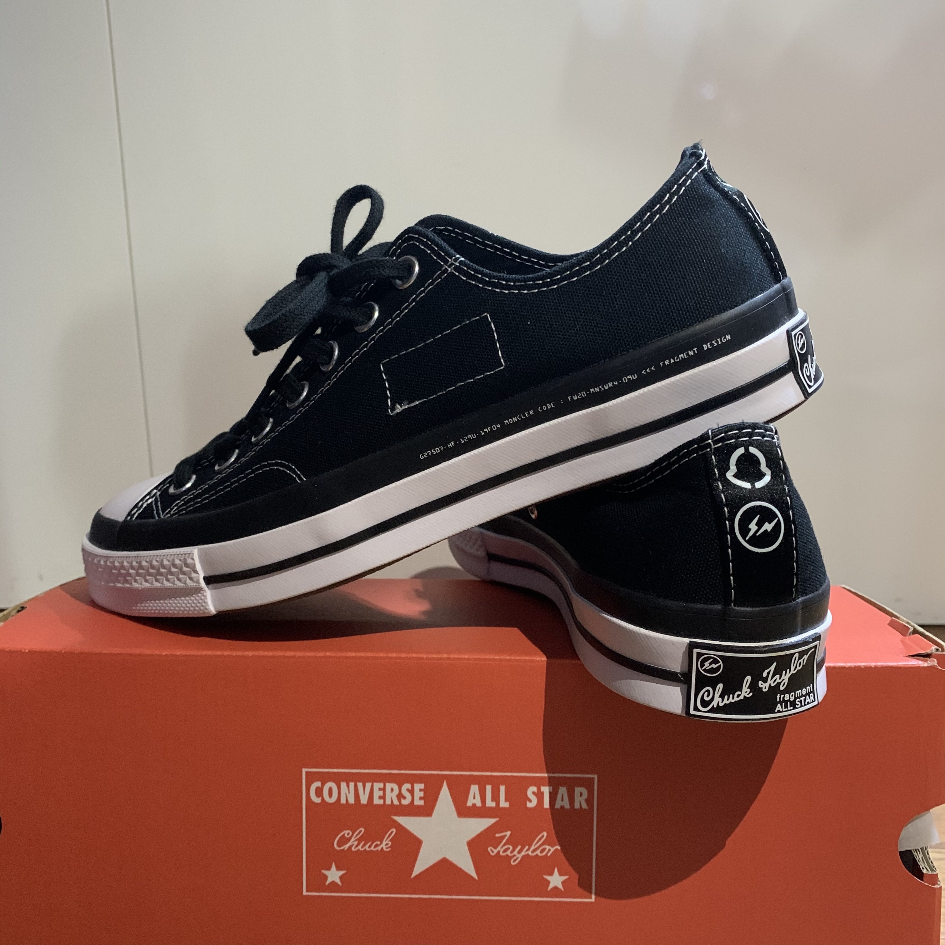 Converse x Moncler x Fragment Chuck 70 Ox Black 착용 스타일