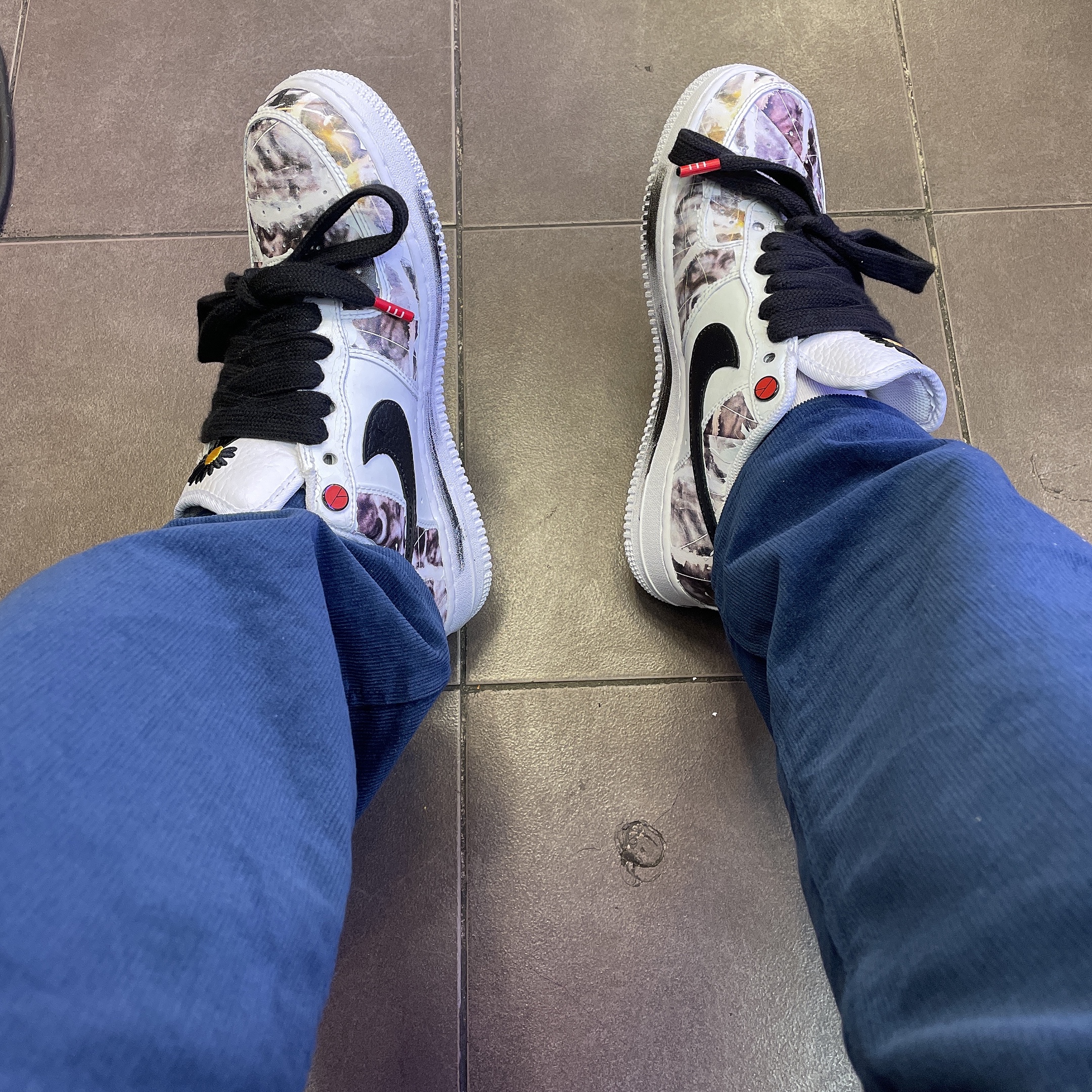 Nike x Peaceminusone Air Force 1 Low Para-Noise 2.0 착용 스타일