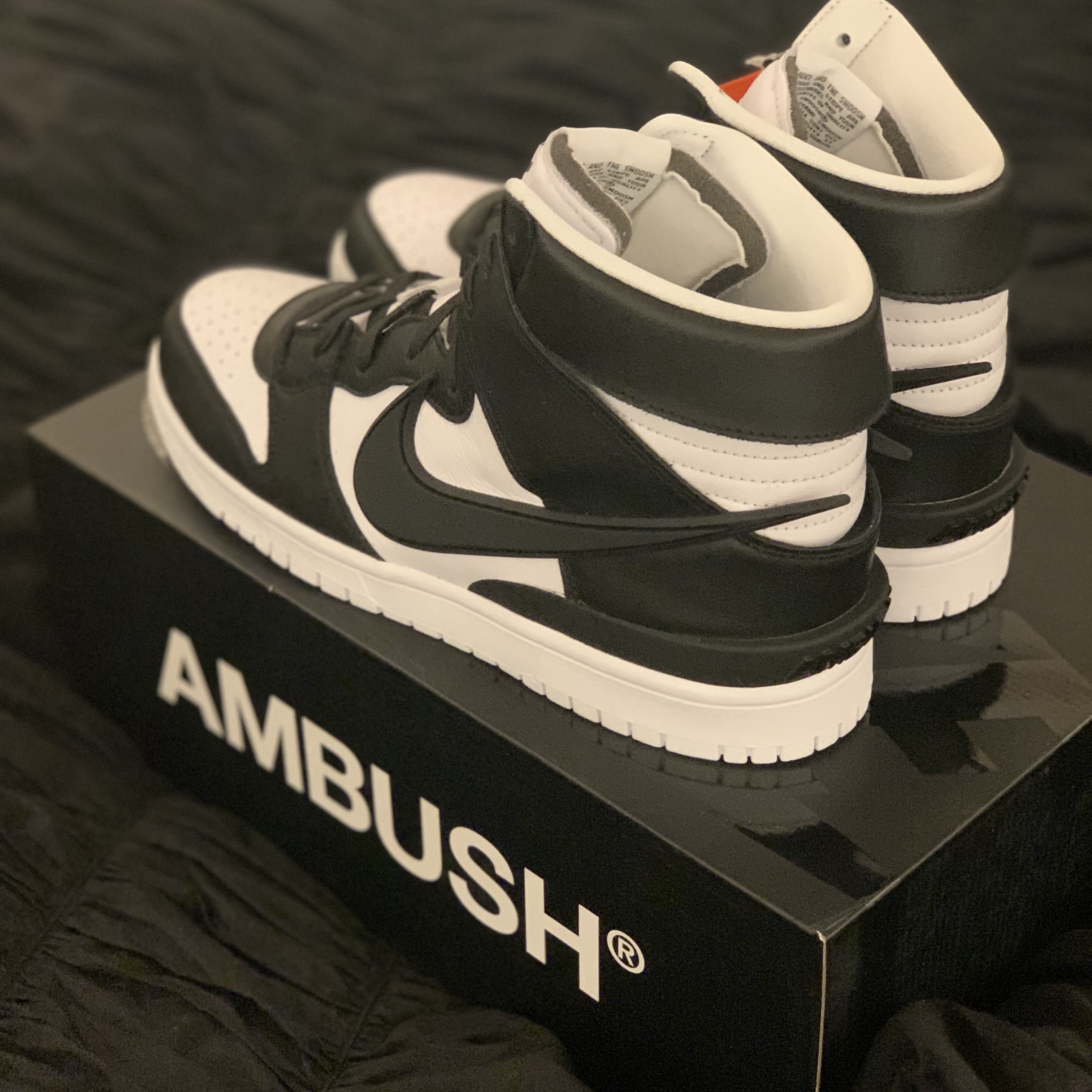 Nike x Ambush Dunk High Black 착용 스타일 - 1