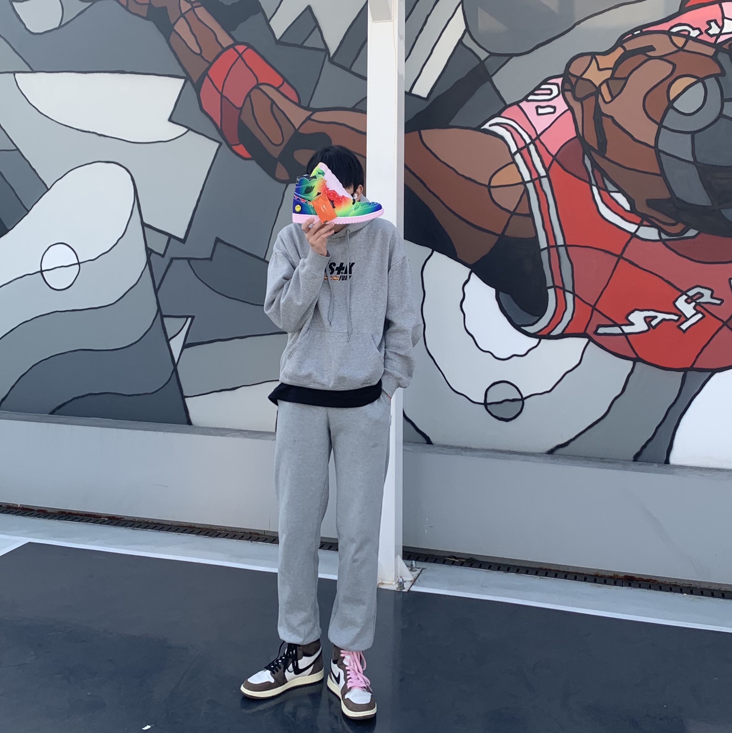Jordan 1 x J Balvin Retro High OG, Jordan 1 x Travis Scott Retro High OG SP Mocha 착용 스타일