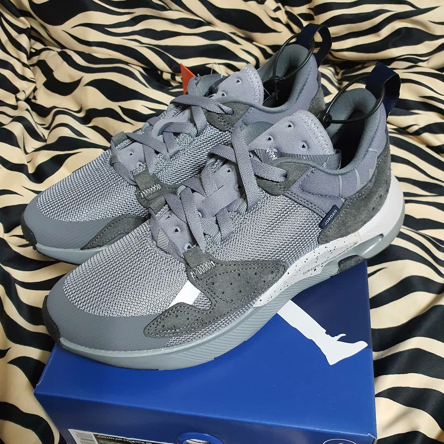 Jordan x Fragment Air Cadence SP Particle Grey 착용 스타일