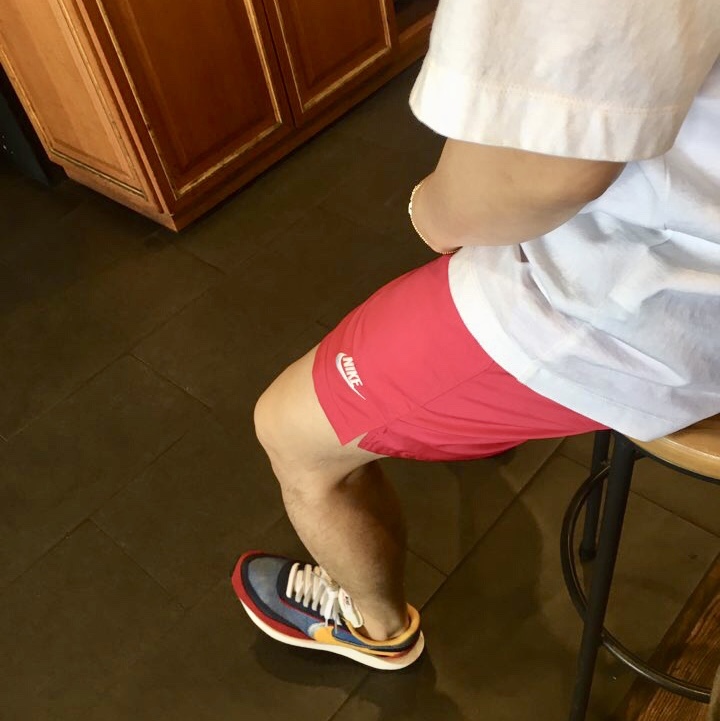 Nike x Sacai LDWaffle Blue Multi 착용 스타일