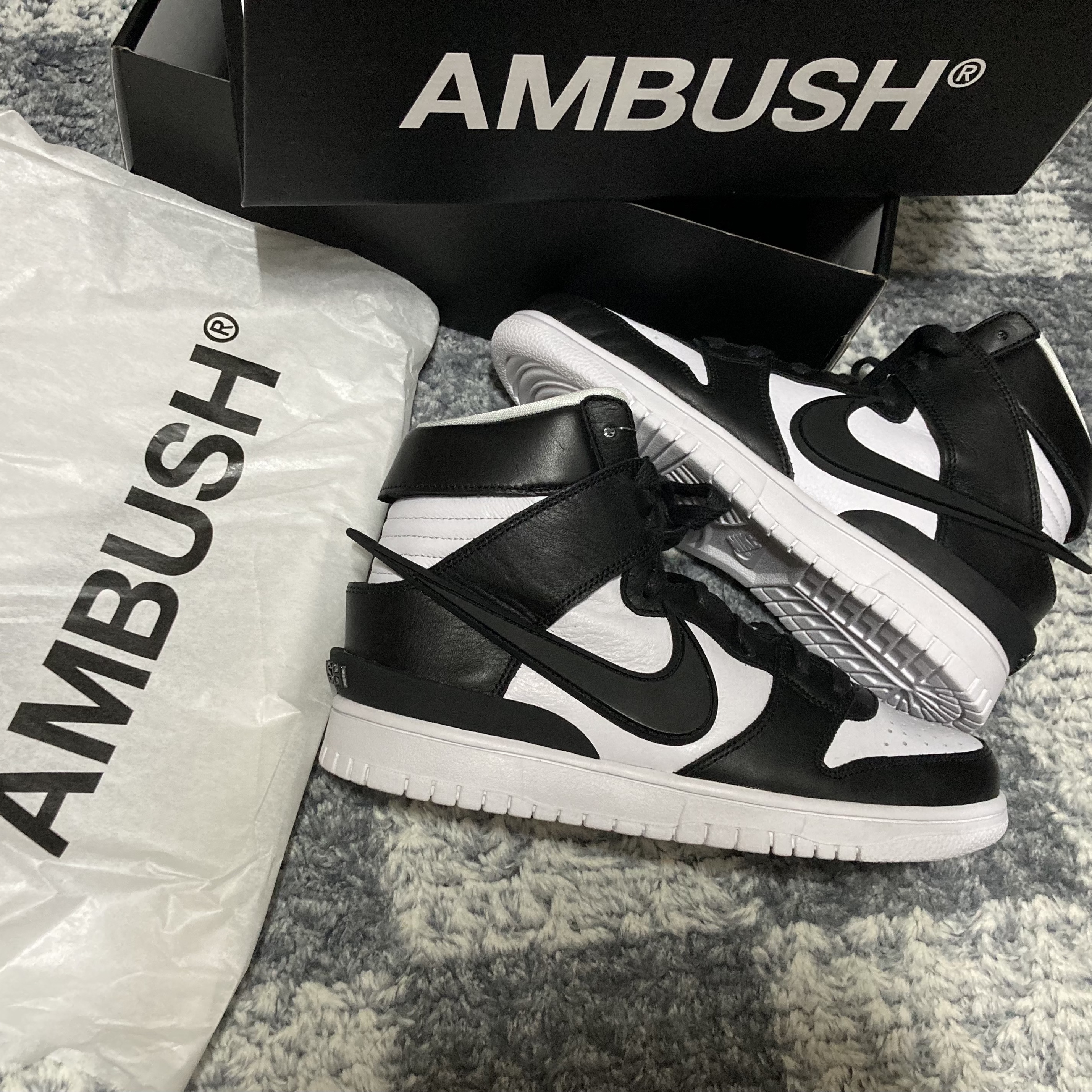 Nike x Ambush Dunk High Black 착용 스타일