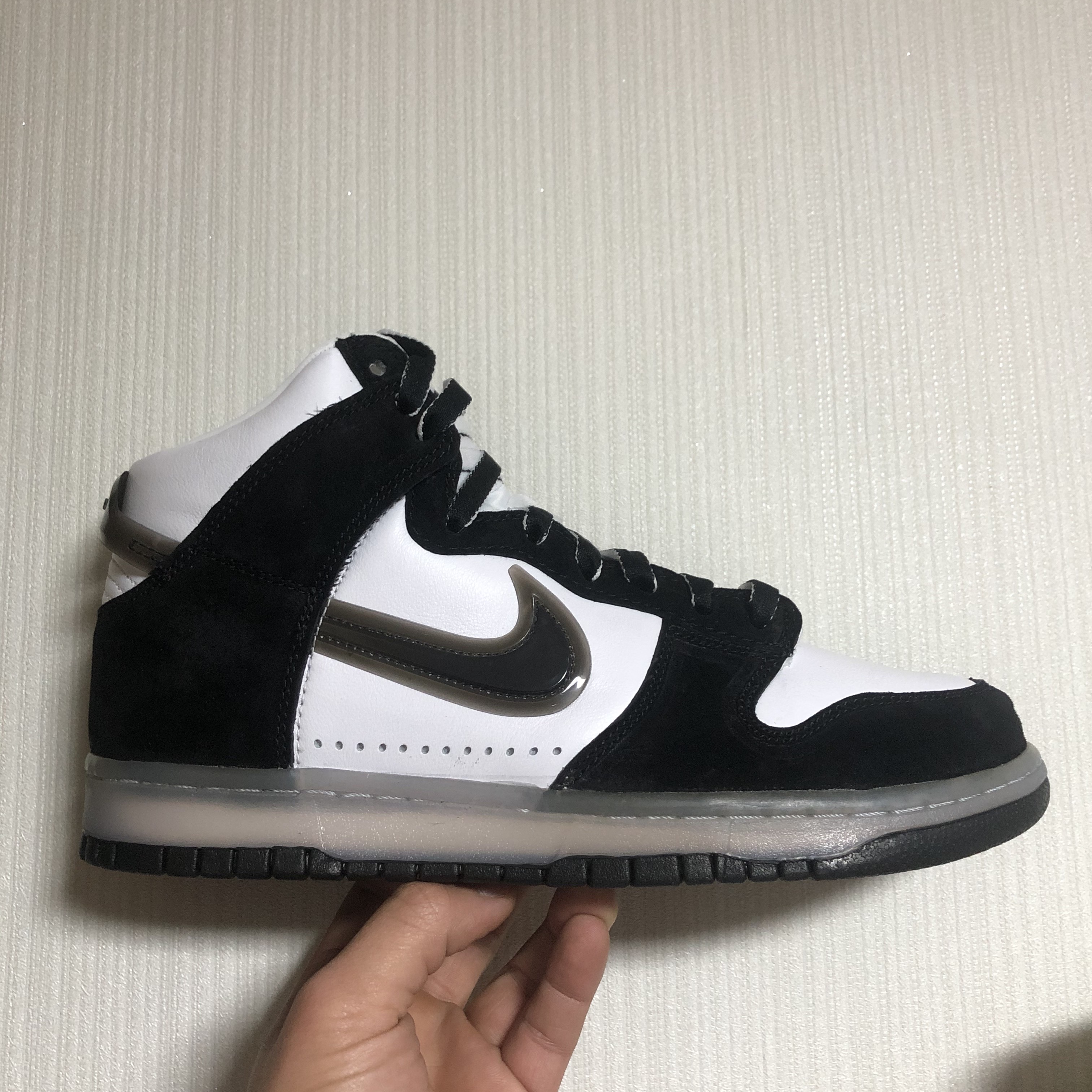 Nike x Slam Jam Dunk High SP Clear Black 착용 스타일 - 5