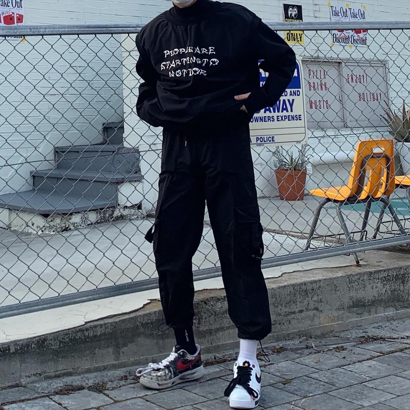 Nike x Peaceminusone Air Force 1 Low Para-Noise - Korea Exclusive, Nike x Peaceminusone Air Force 1 Low Para-Noise 2.0 착용 스타일