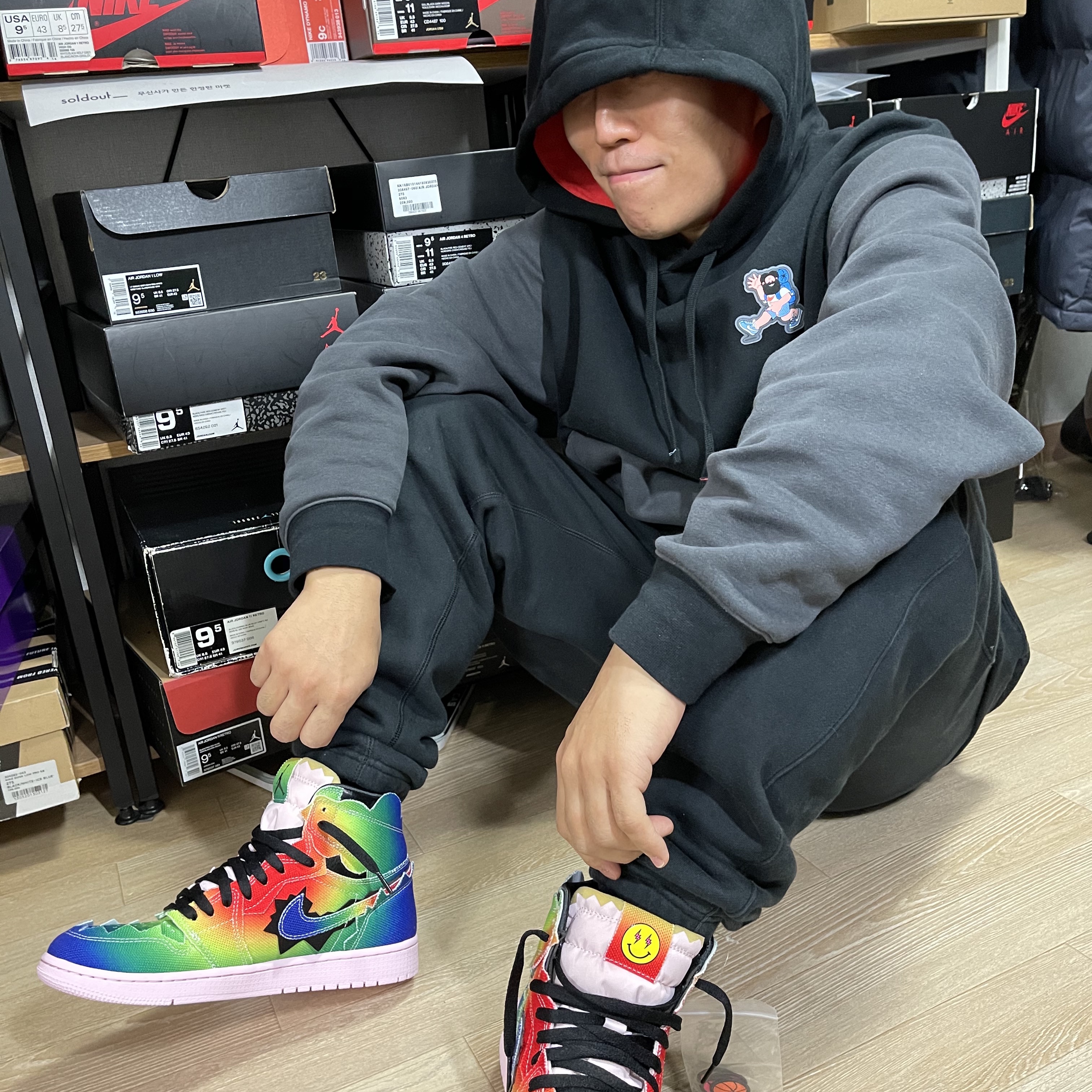 Jordan 1 x J Balvin Retro High OG 착용 스타일