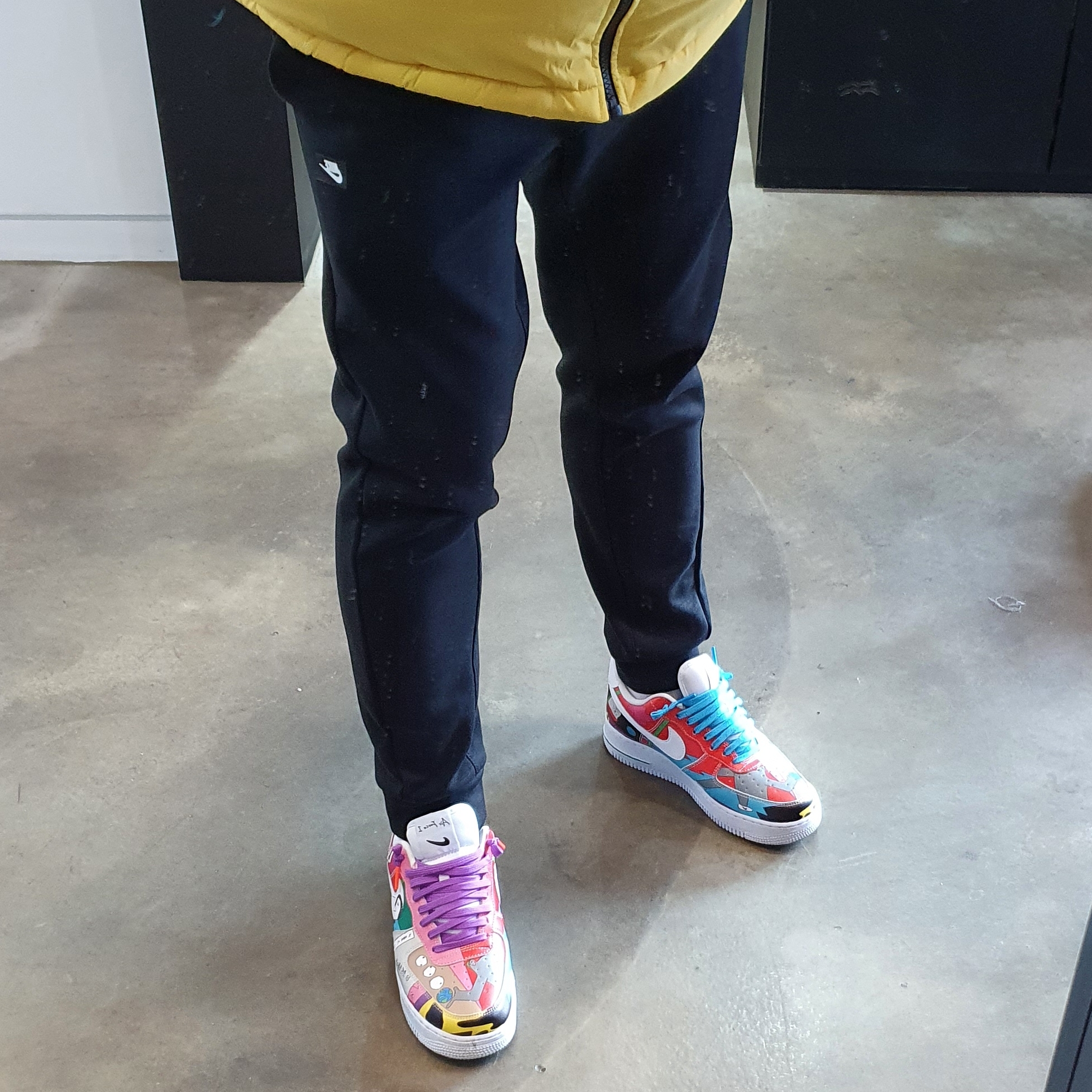 Nike x Ruohan Wang Air Force 1 Low Flyleather 착용 스타일