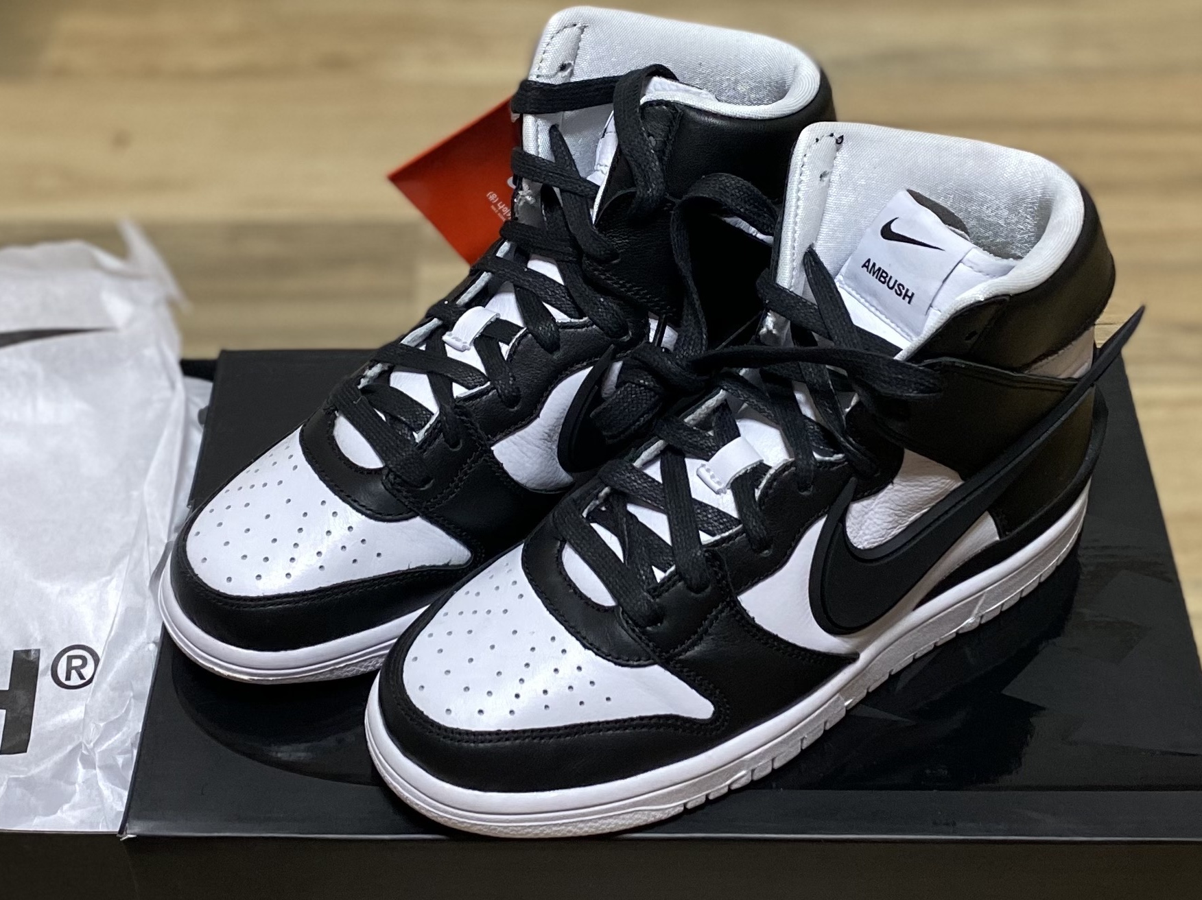 Nike x Ambush Dunk High Black 착용 스타일 - 1