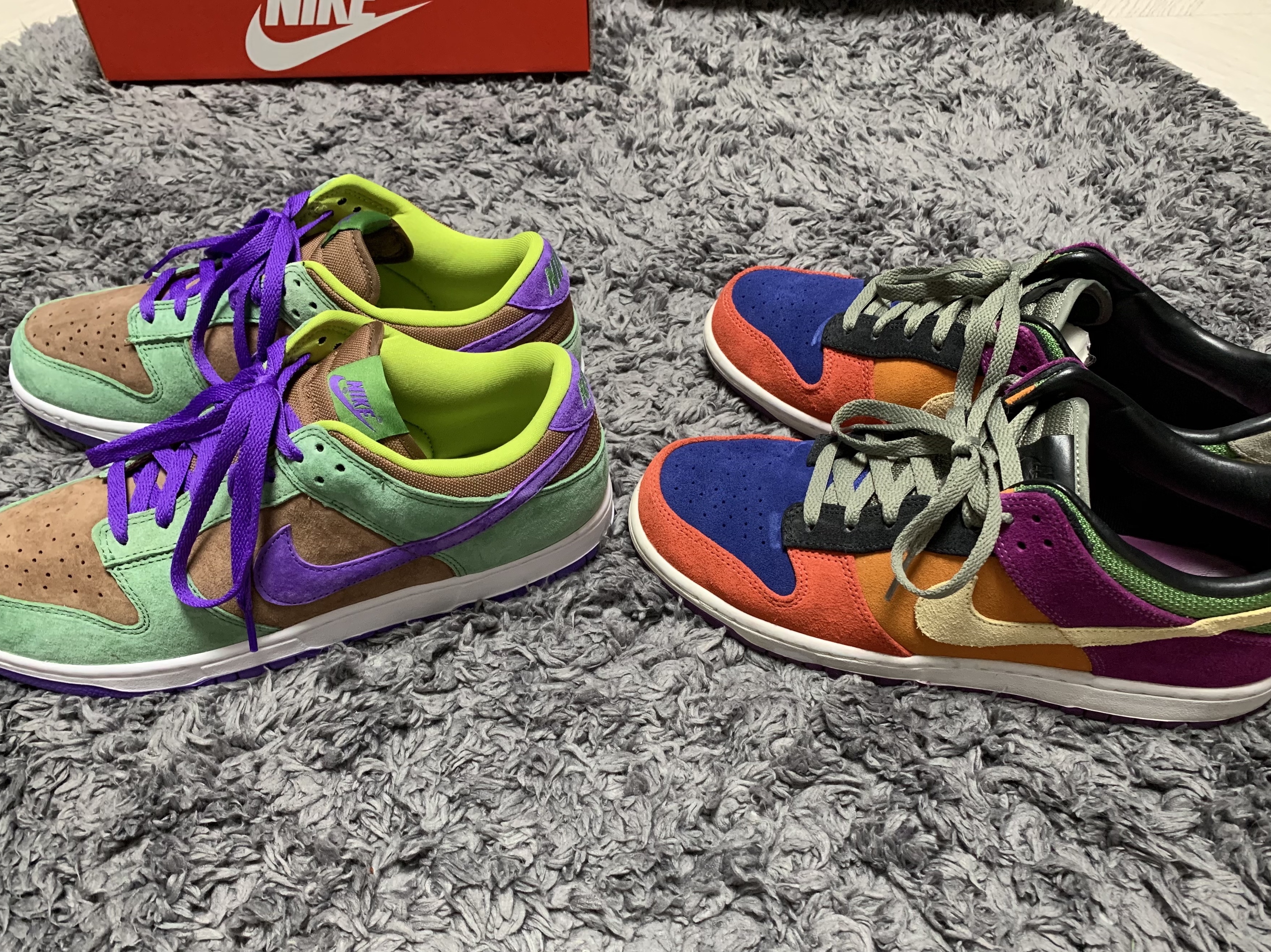 Nike Dunk Low SP Veneer, Nike Dunk PRM Low Viotech 2013 착용 스타일