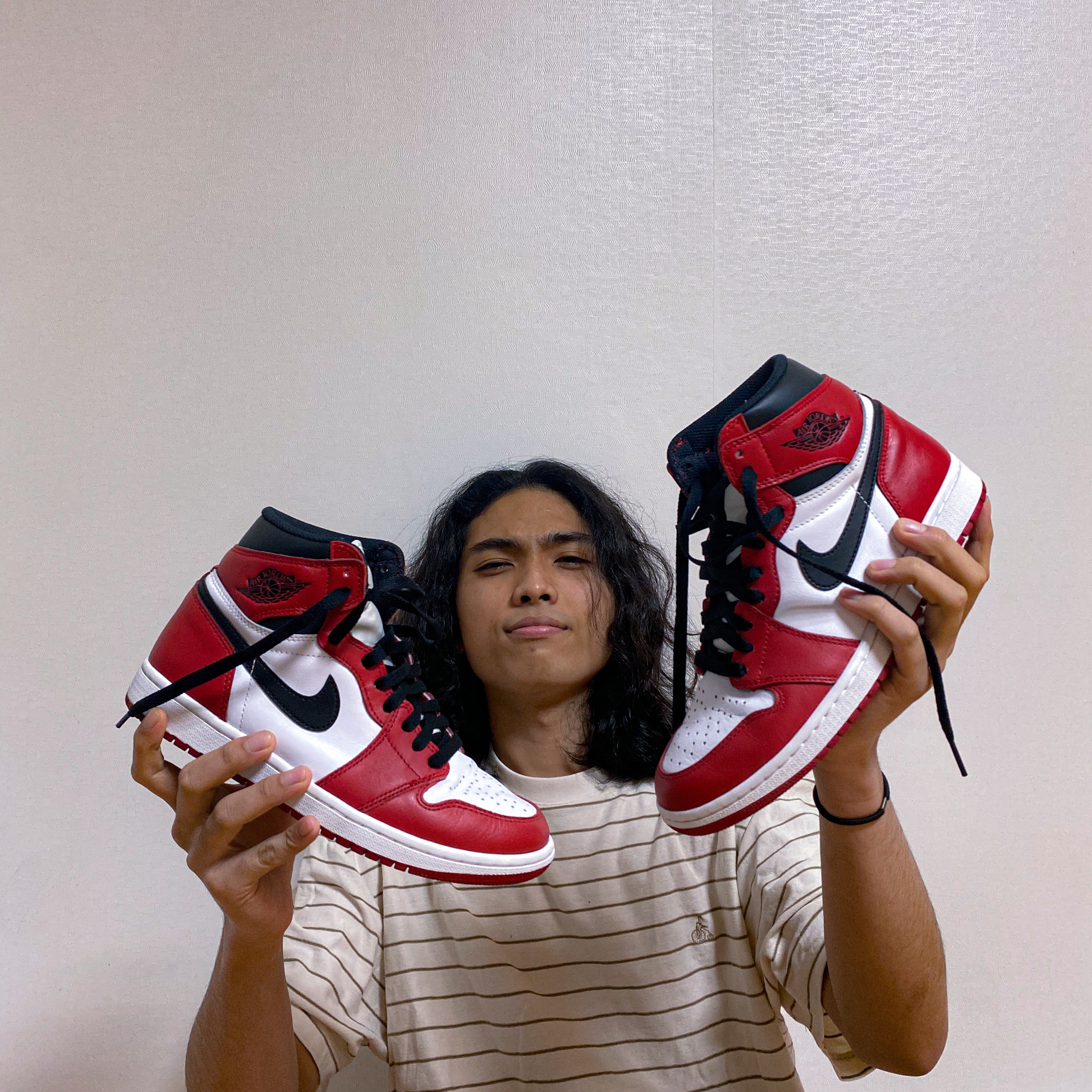 Jordan 1 Retro High OG Chicago 2015, (GS) Jordan 1 Retro High OG Chicago 2015 착용 스타일 - 2