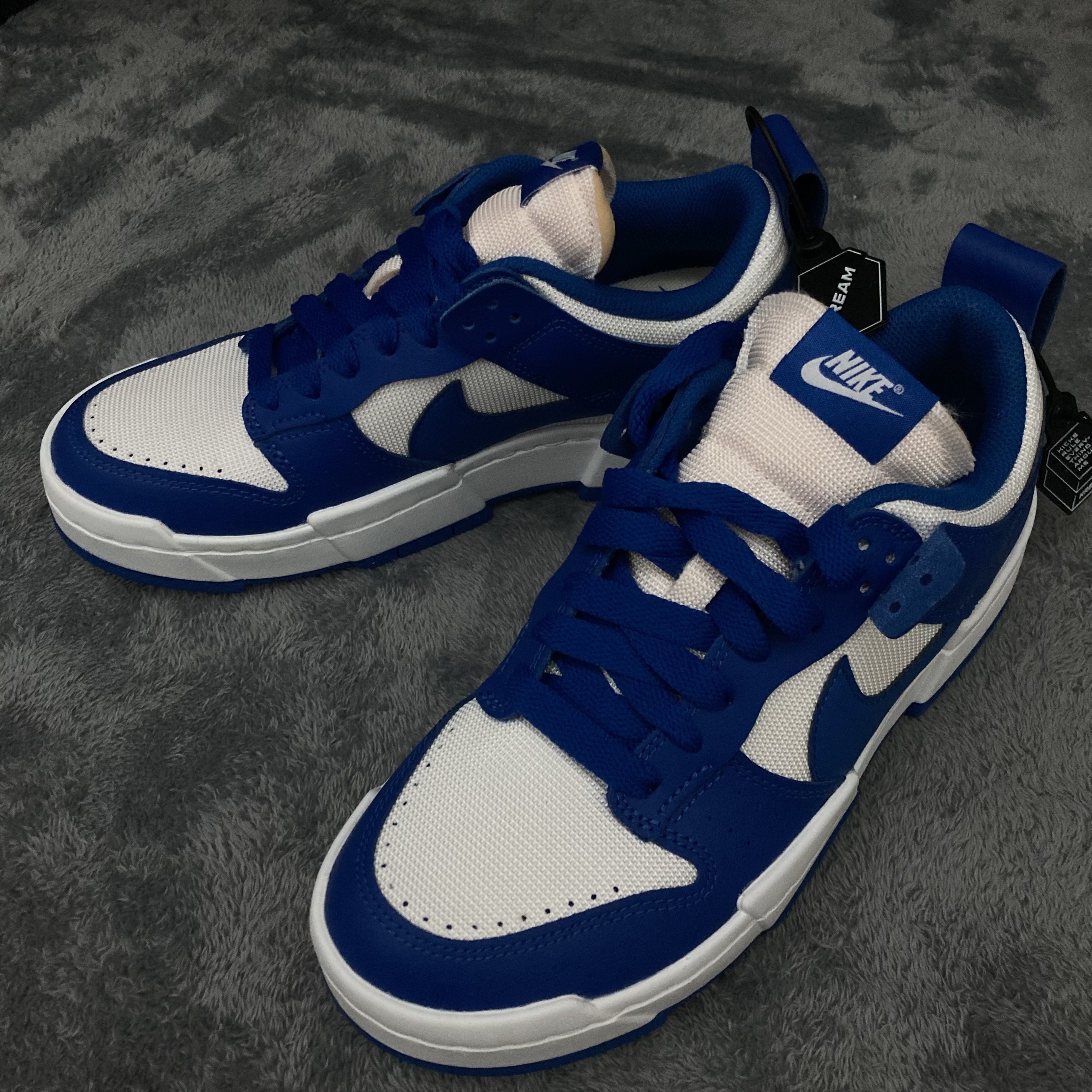 (W) Nike Dunk Low Disrupt Game Royal 착용 스타일 - 1