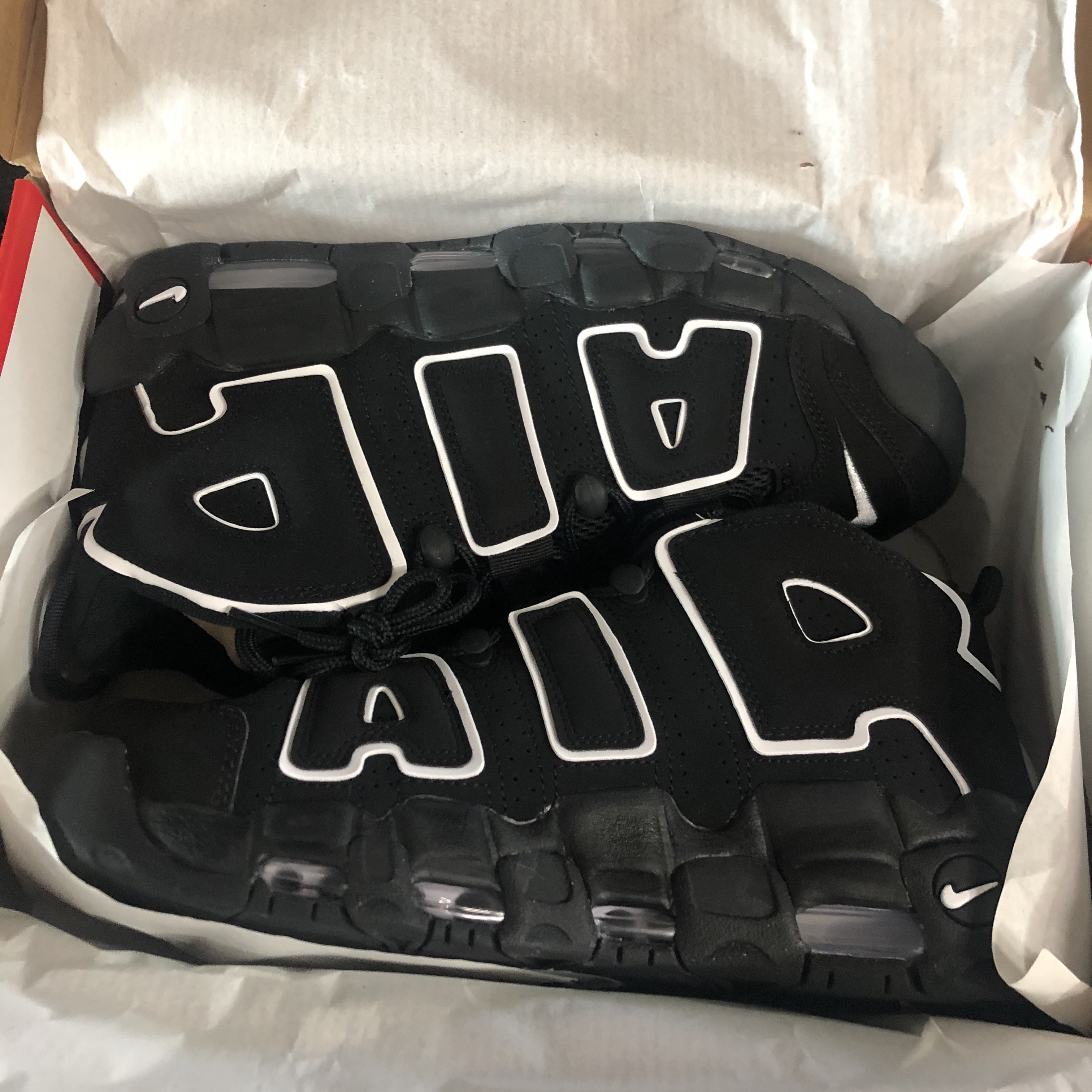 Nike Air More Uptempo Black White 2020 착용 스타일
