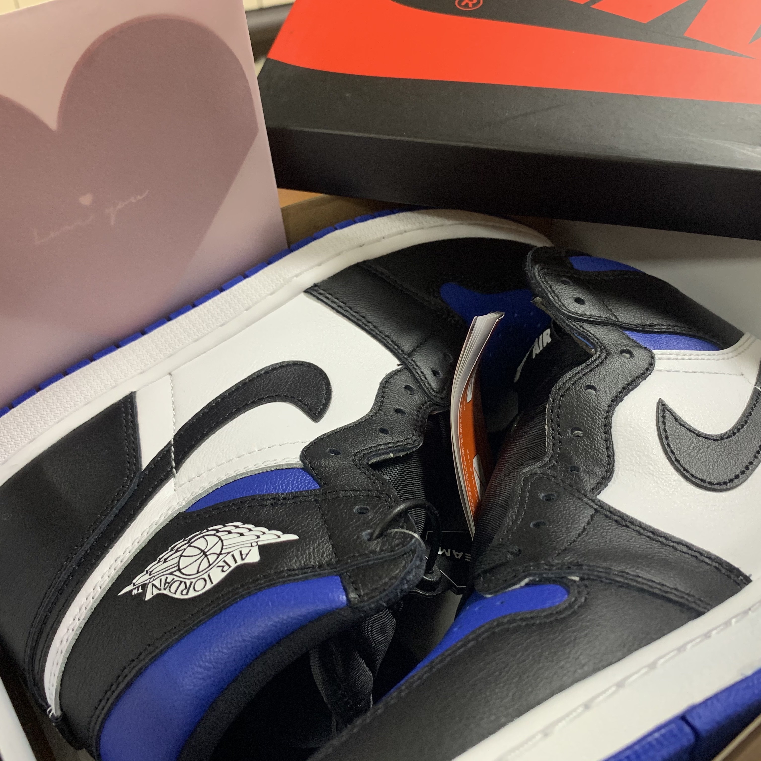 Jordan 1 Retro High OG Royal Toe 착용 스타일 - 2