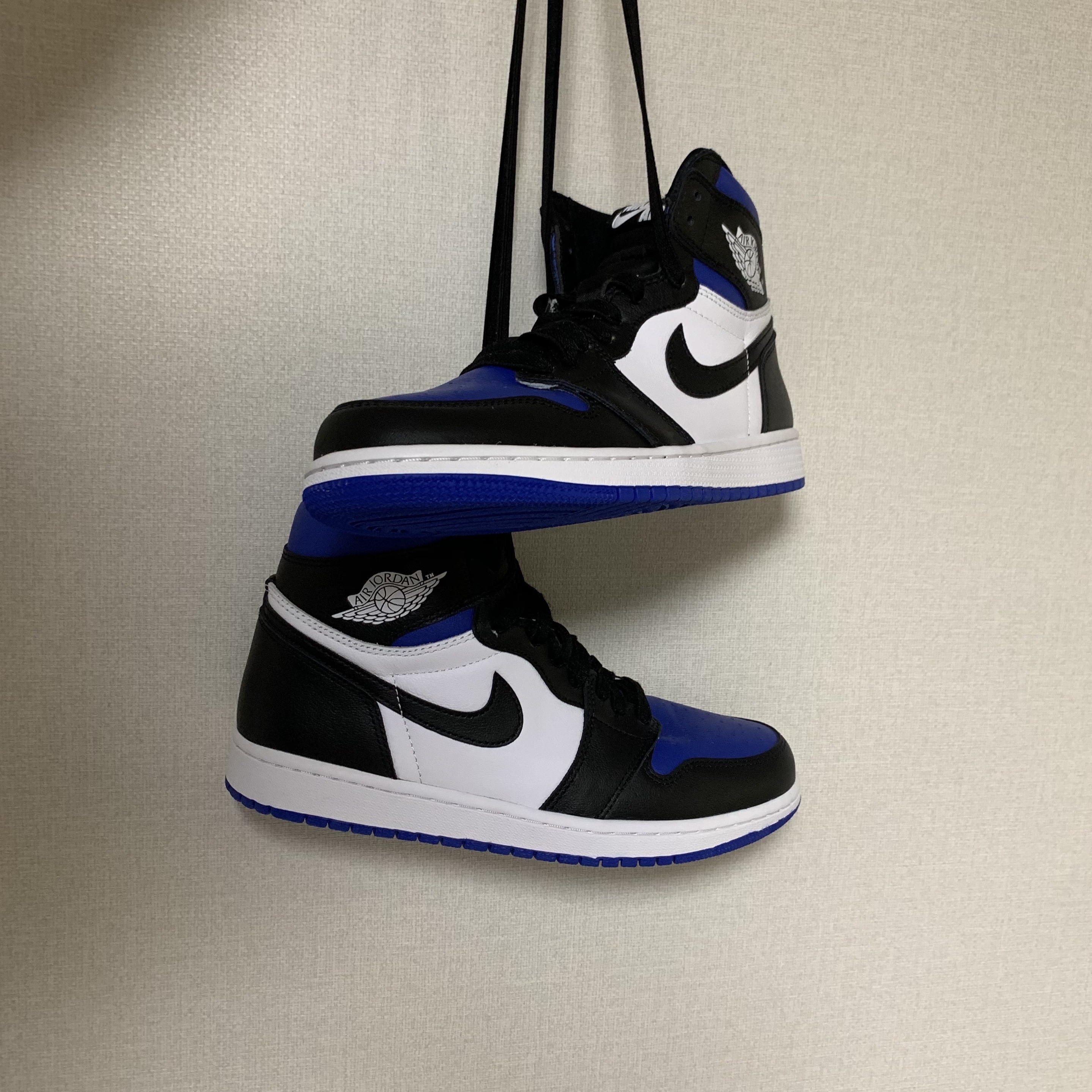 Jordan 1 Retro High OG Royal Toe 착용 스타일 - 1
