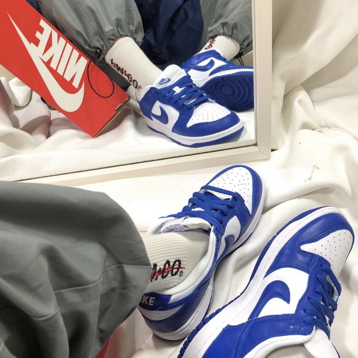 Nike Dunk Low SP Kentucky 2020 착용 스타일 - 3