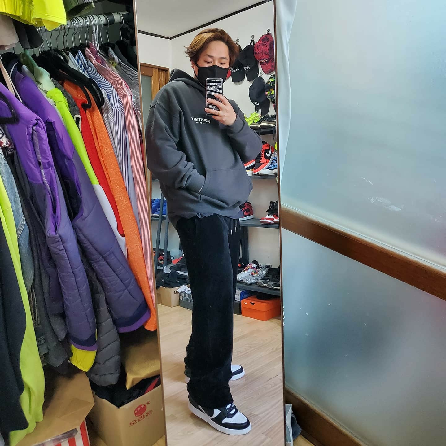 Nike x Ambush Dunk High Black 착용 스타일 - 2