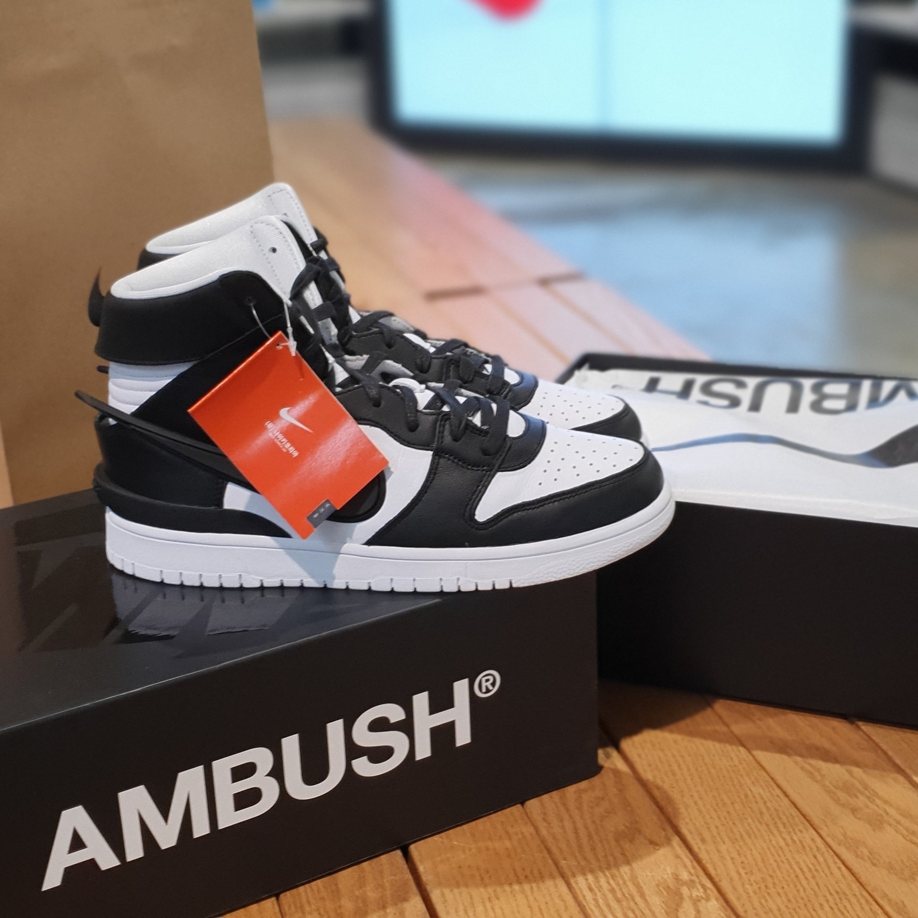 Nike x Ambush Dunk High Black 착용 스타일