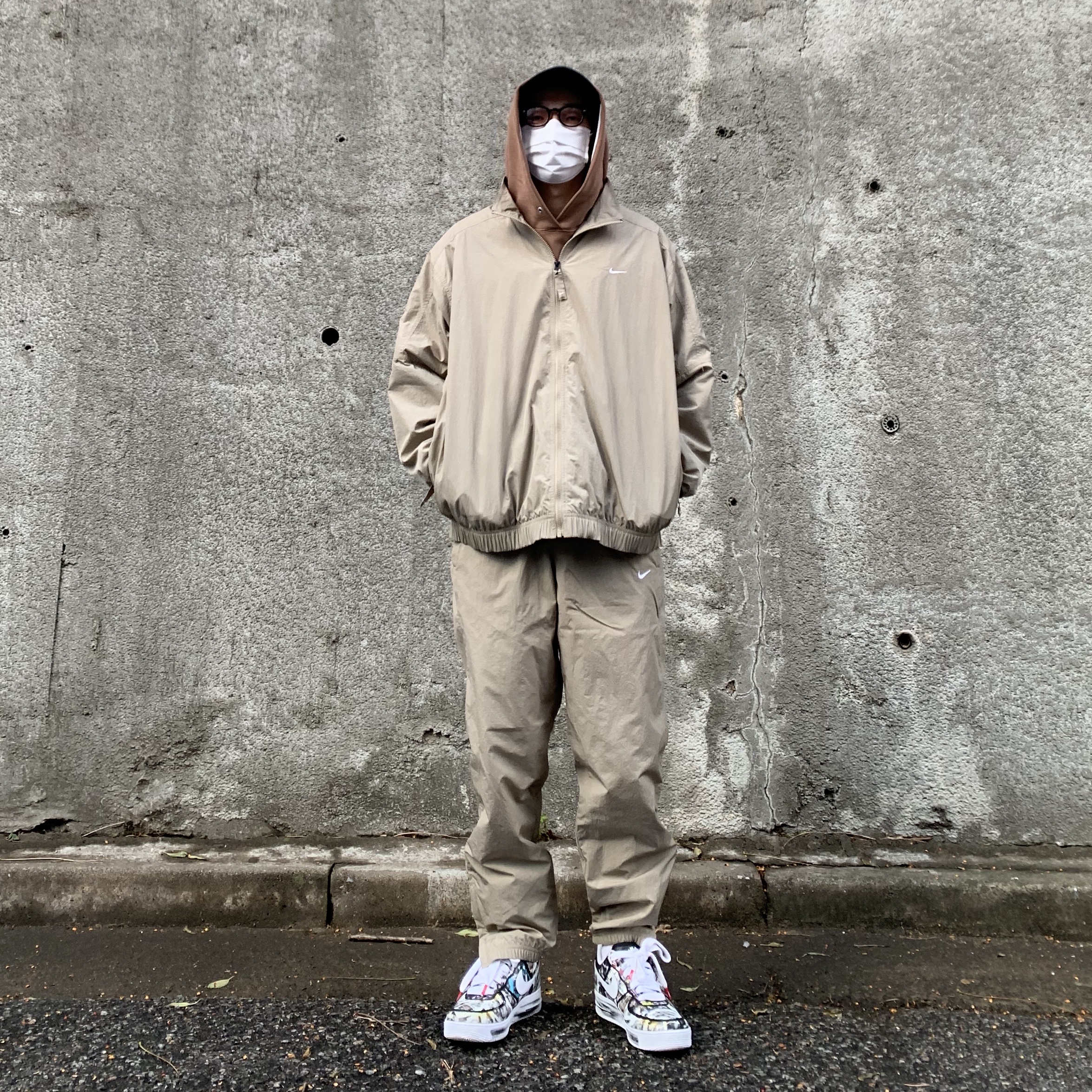 Nike x Peaceminusone Air Force 1 Low Para-Noise 착용 스타일