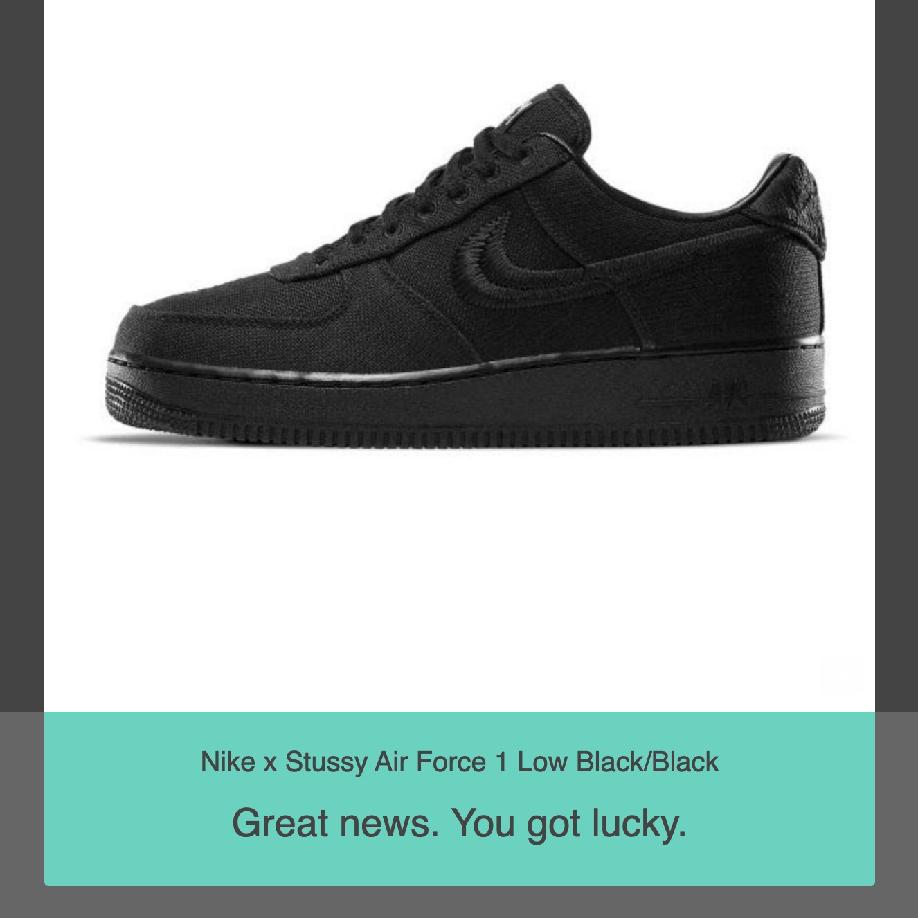 Nike x Stussy Air Force 1 Low Triple Black 착용 스타일