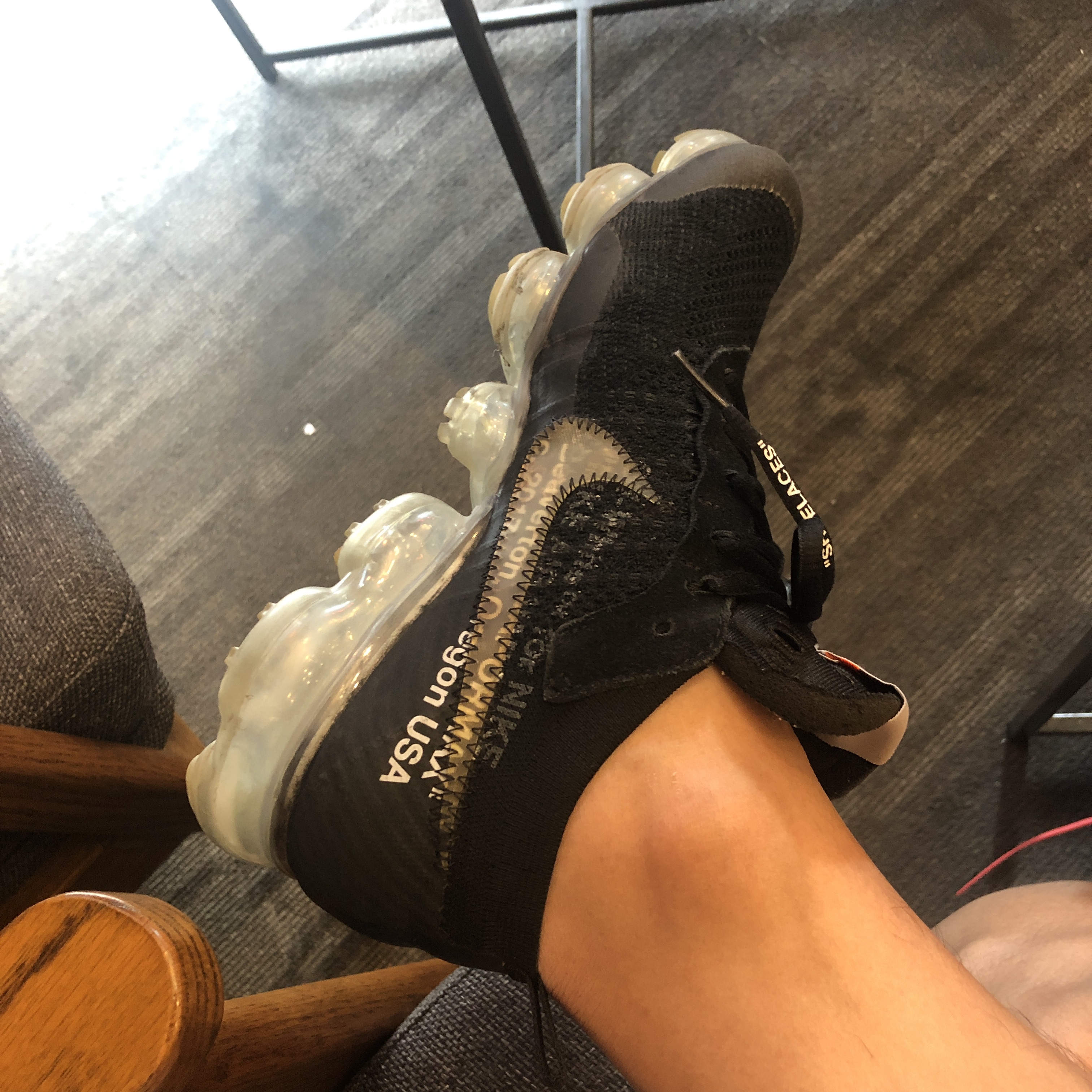 Nike x Off-White Air VaporMax V2 Black 착용 스타일