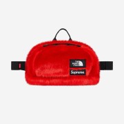 Supreme x The North Face Faux Fur Waist Bag Red - 20FW