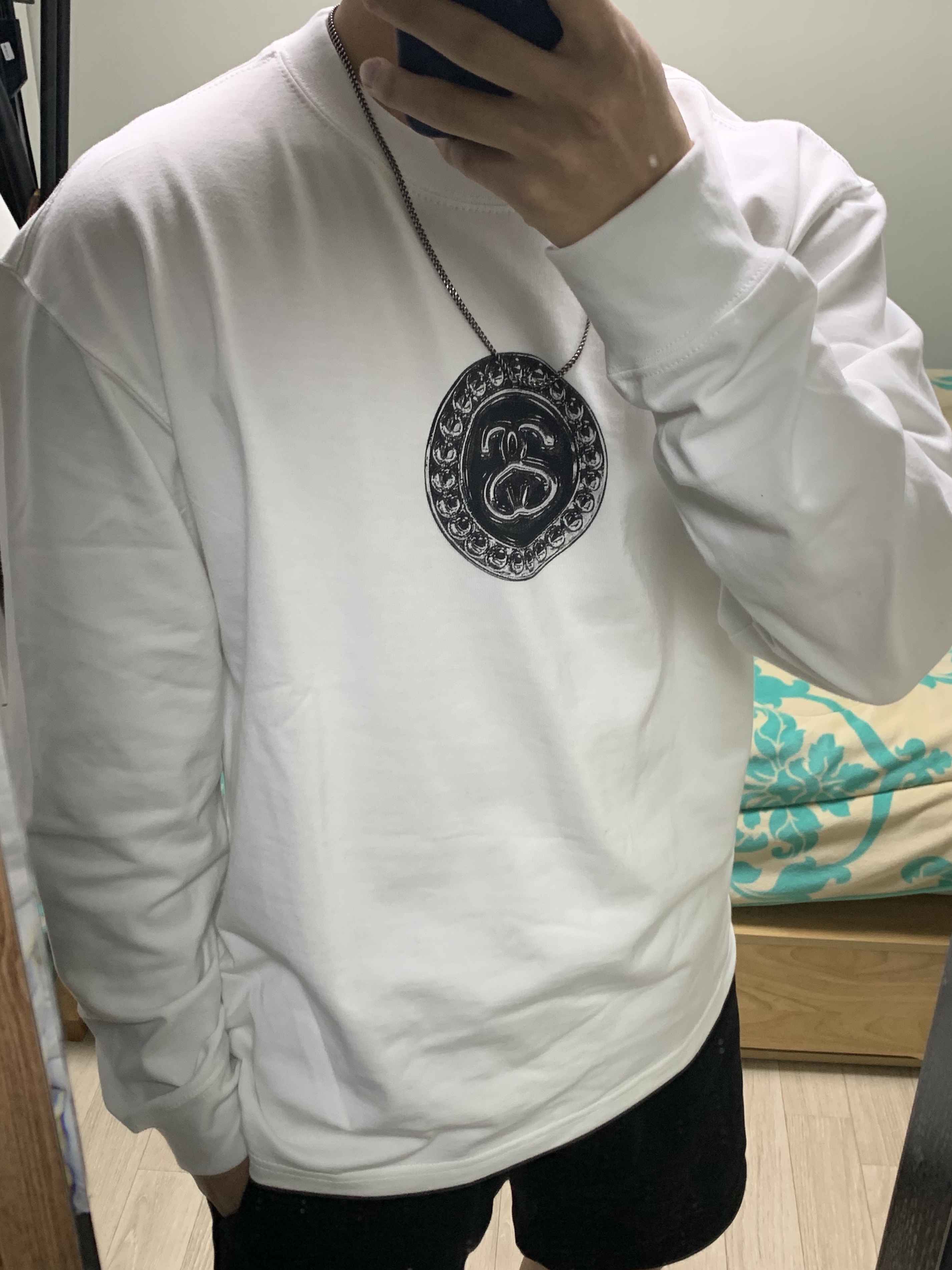 Nike x Stussy Big Swoosh LS T-Shirt White - Asia 착용 스타일