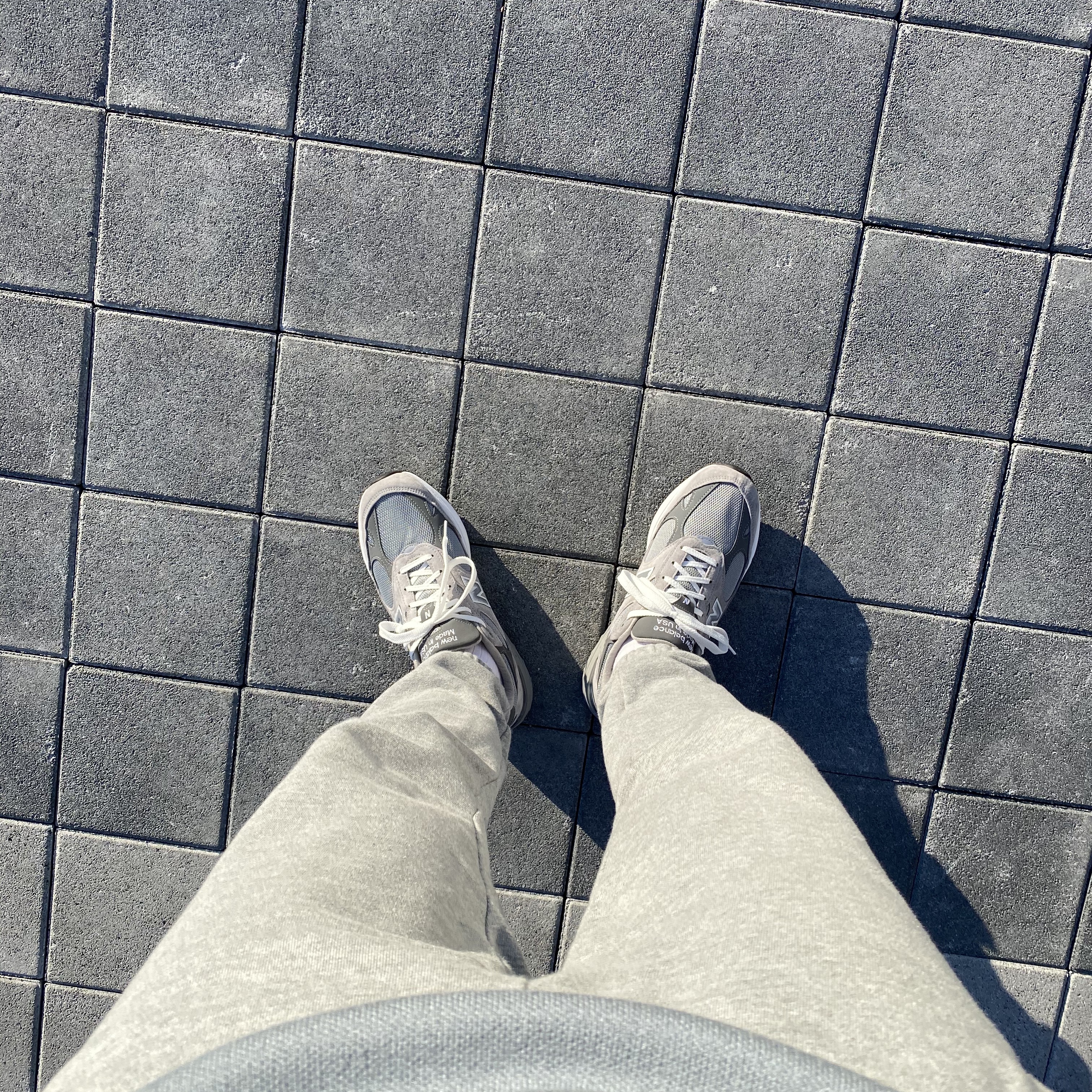 New Balance 993 Made in USA Grey - D Standard 착용 스타일